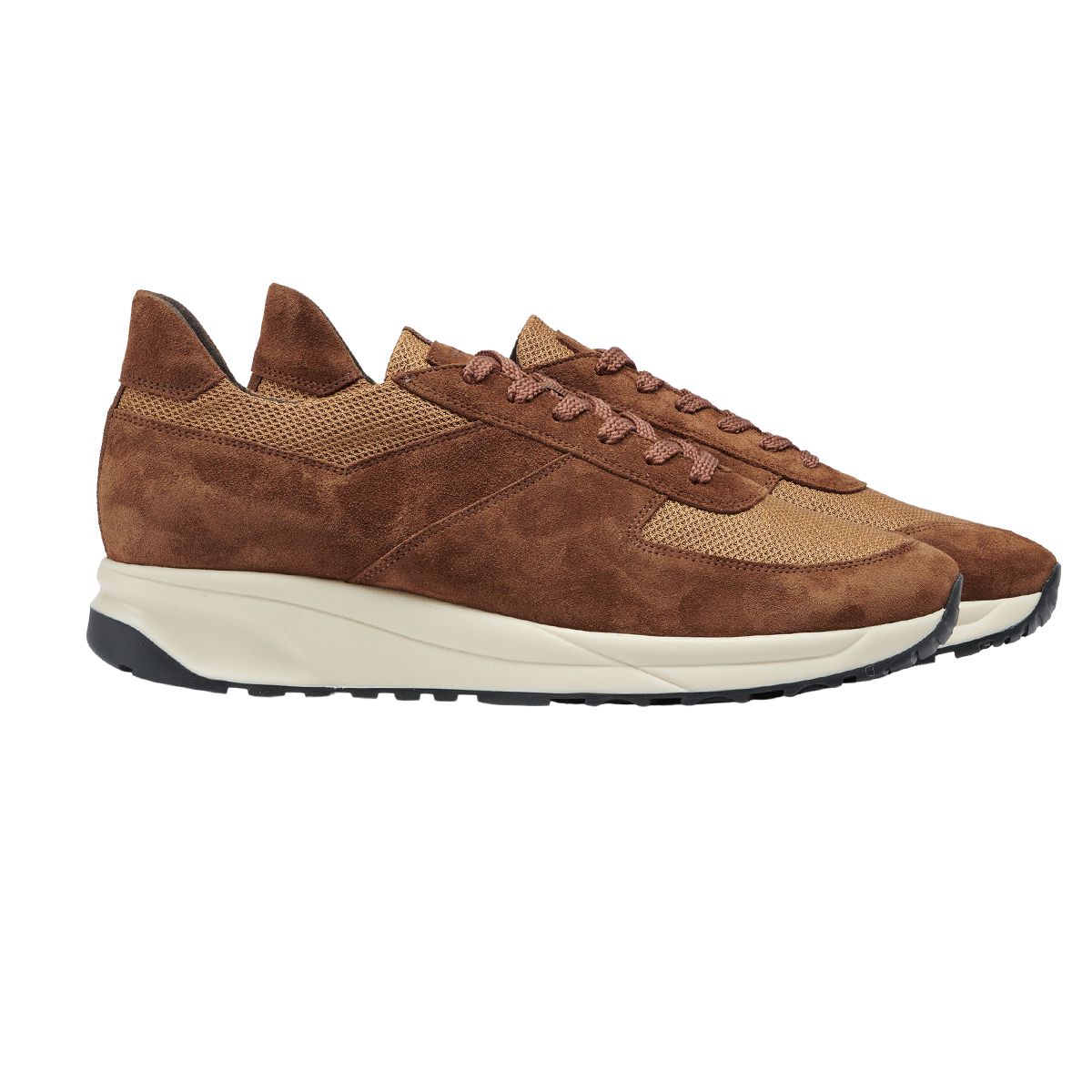 brown retro sneakers