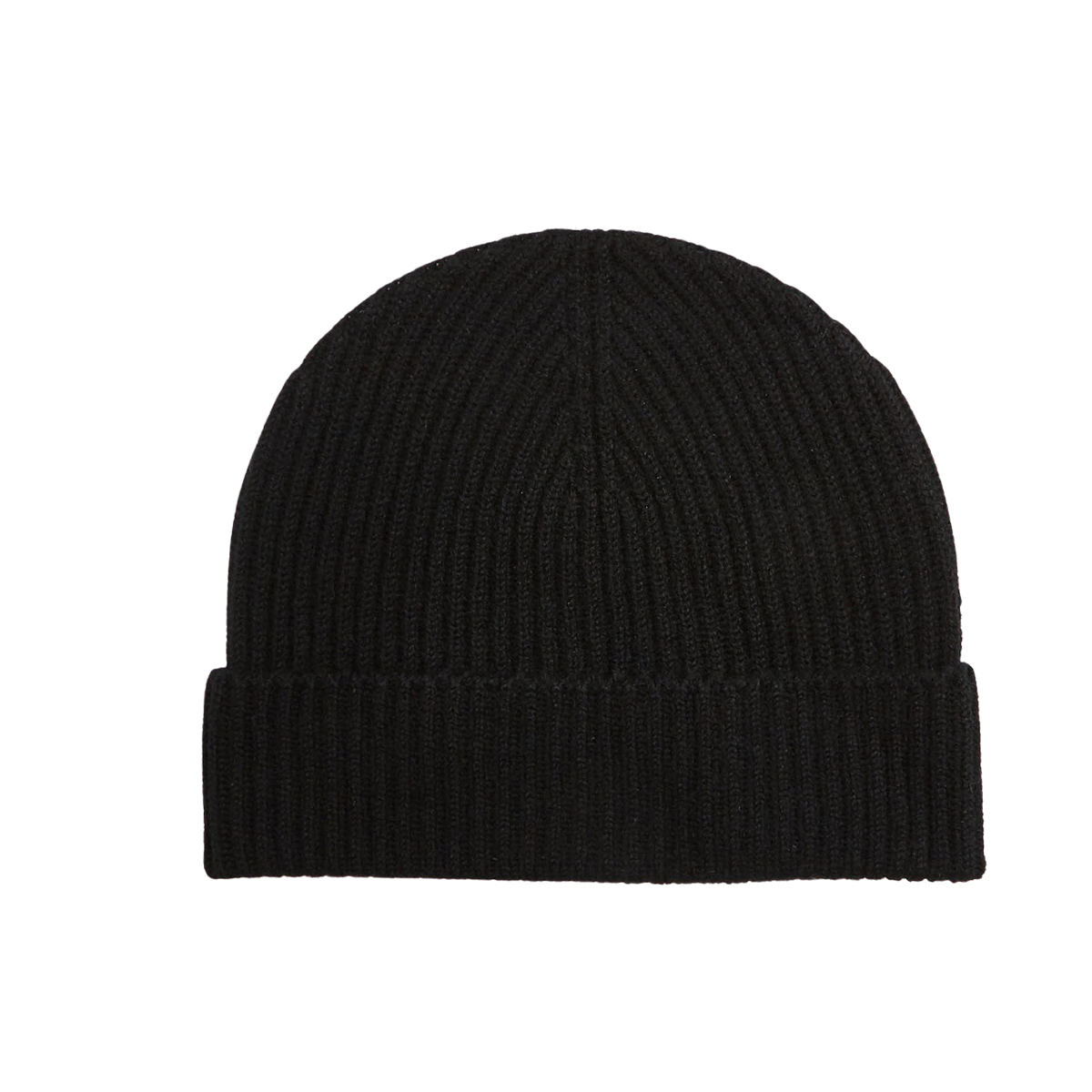Johnstons of Elgin - Black Ribbed Cashmere Hat | Baltzar