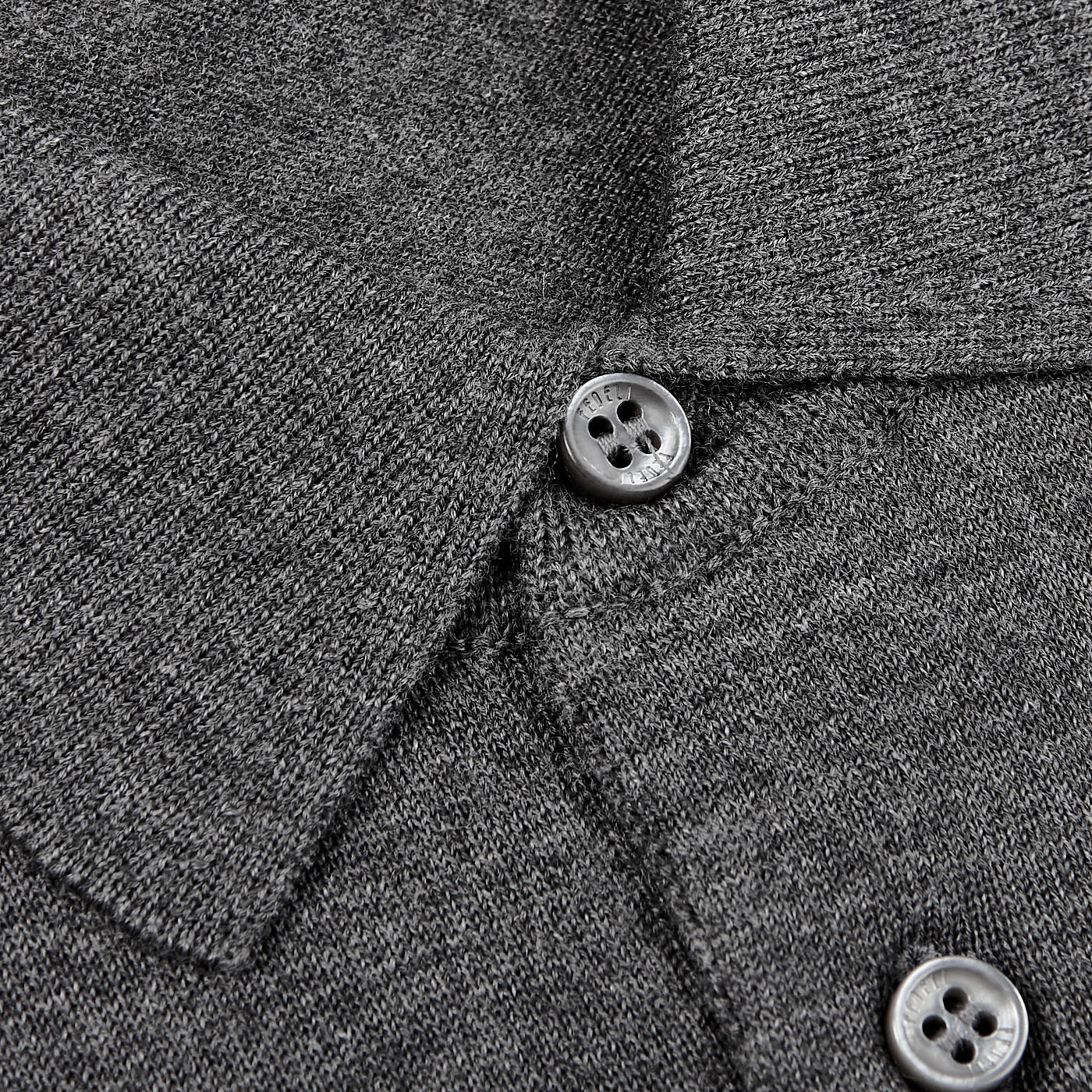 Fedeli - Grey Super 140s Wool Polo Shirt | Baltzar