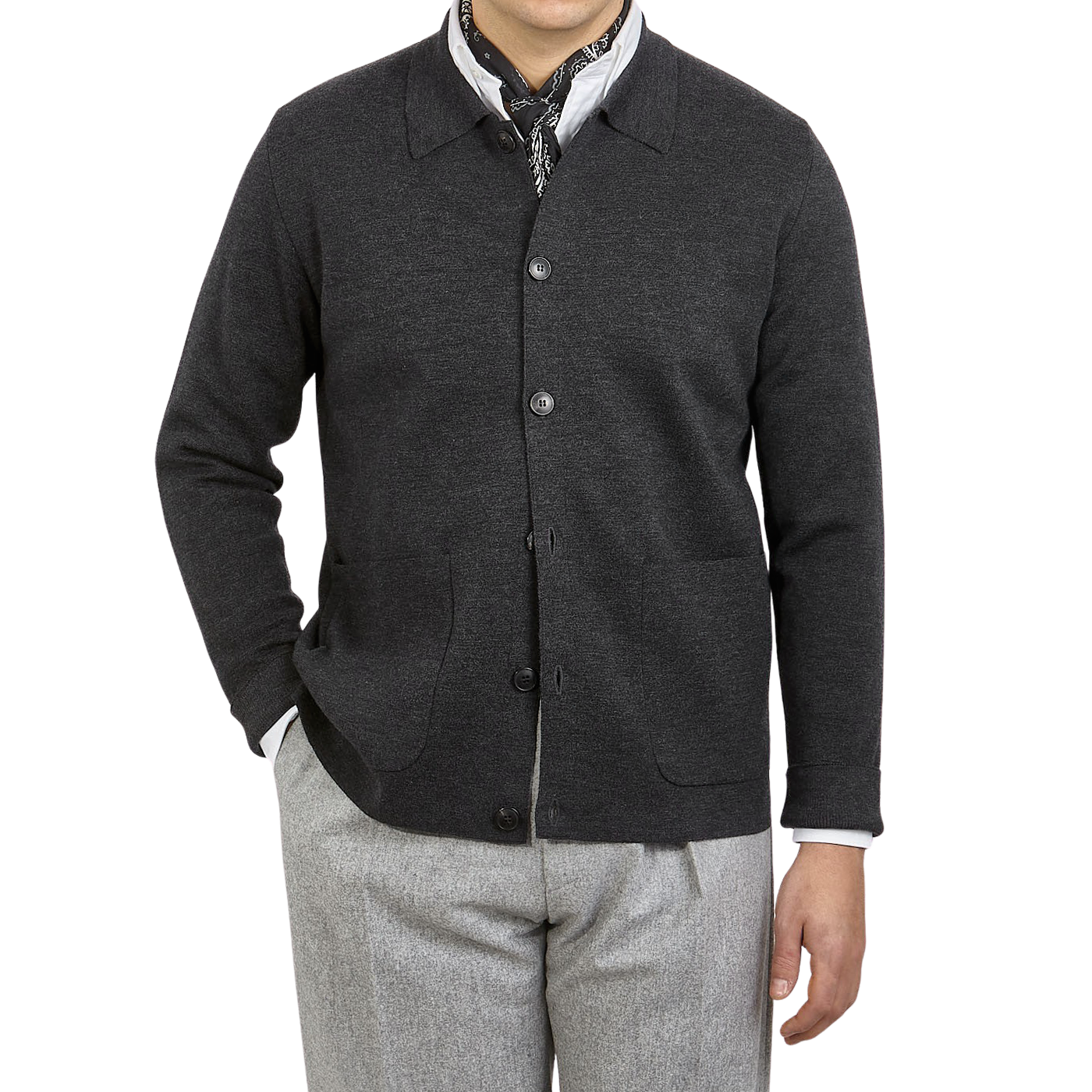 Sunspel - Charcoal Melange Merino Wool Milano Jacket | Baltzar