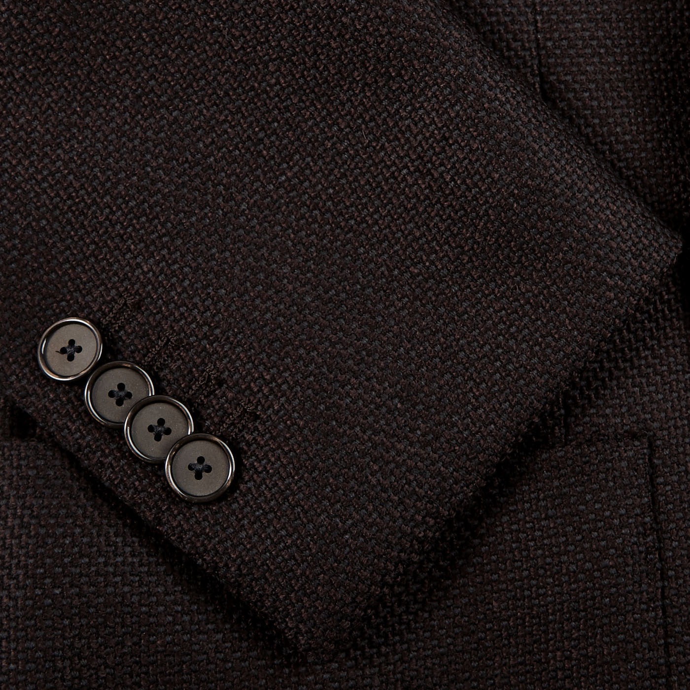 Tagliatore - Brown Structured Wool Cotton DB Blazer | Baltzar