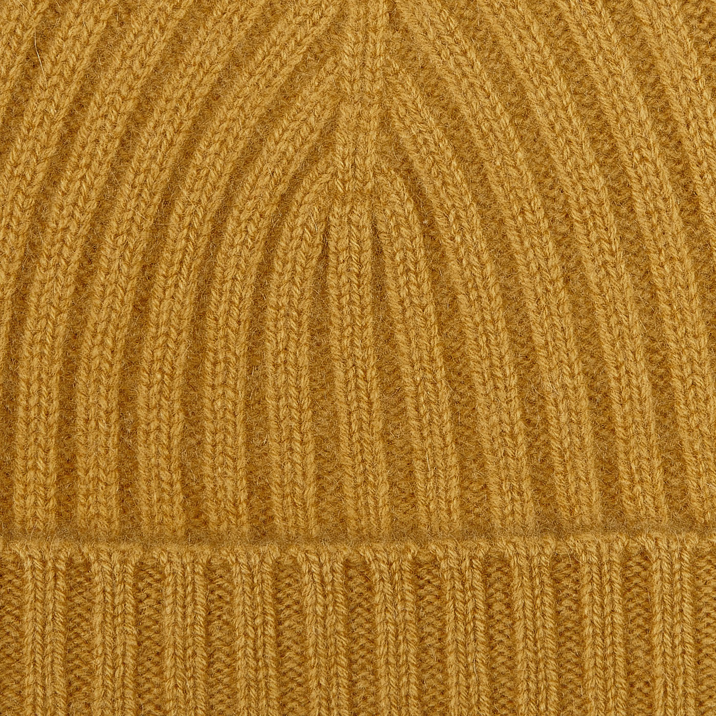 mustard ribbed beanie