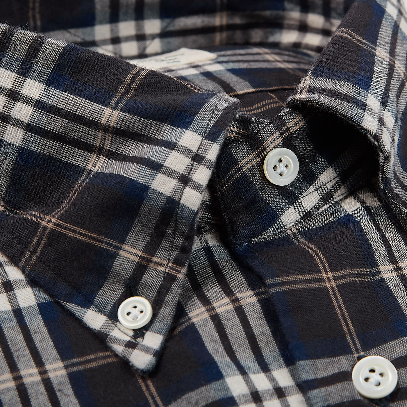 Brown Checked Cotton Flannel Western 