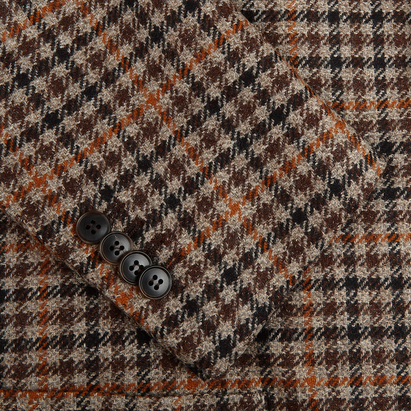 Tagliatore - Brown Checked Wool Cashmere Blazer | Baltzar