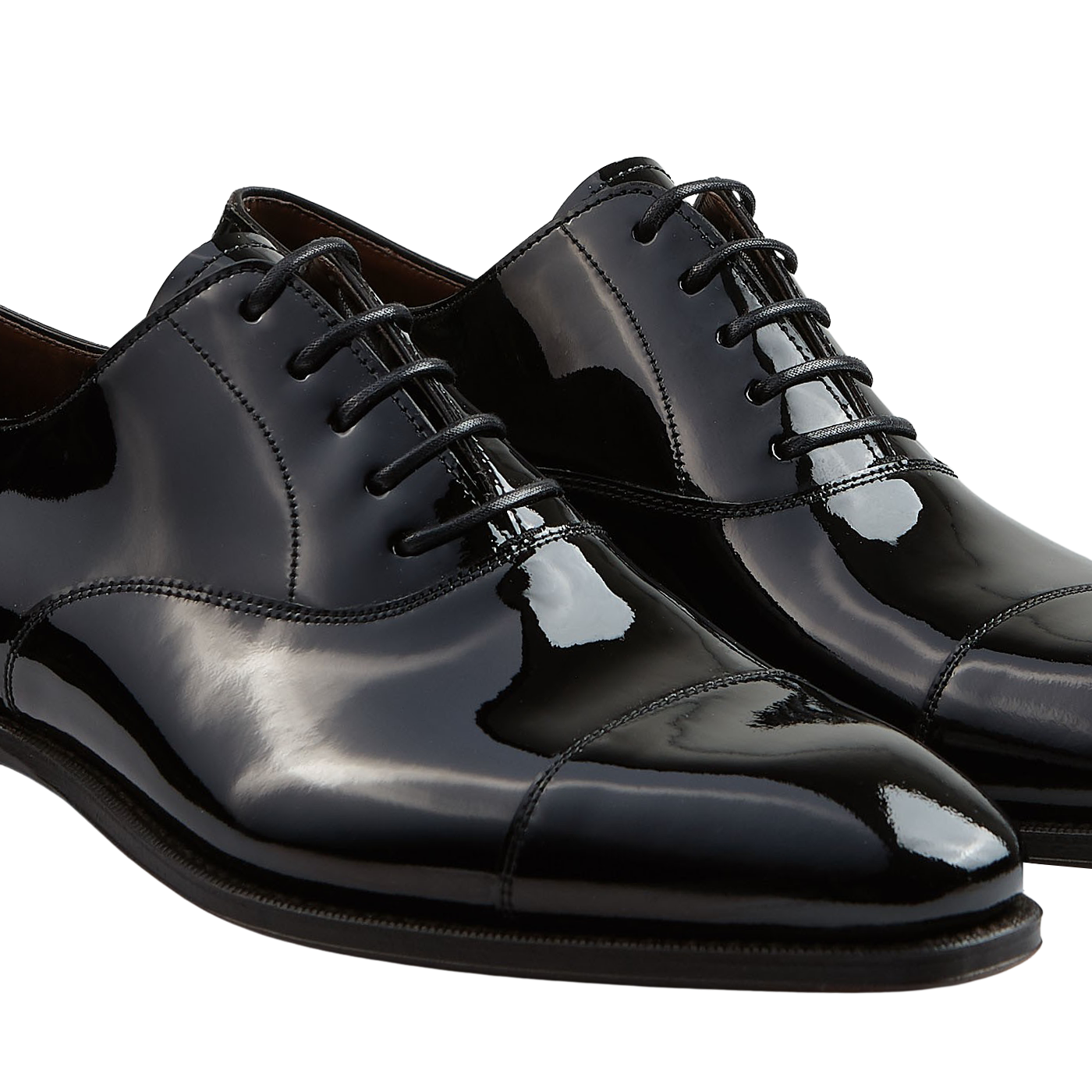 Carmina - Black Rain Patent Leather Oxford Shoes | Baltzar
