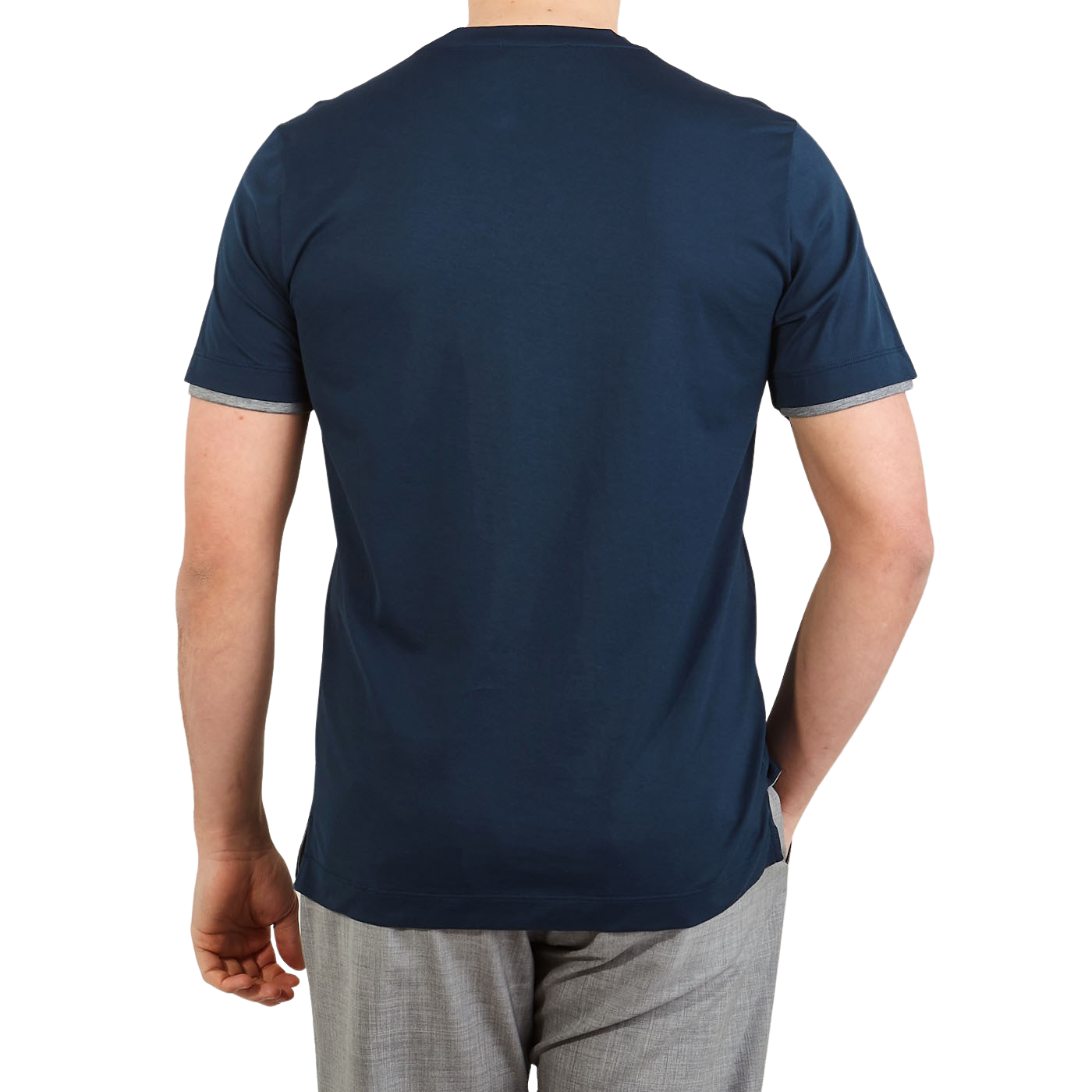 sfærisk flåde Lænestol Canali - Navy Long Staple Cotton T-Shirt | Baltzar