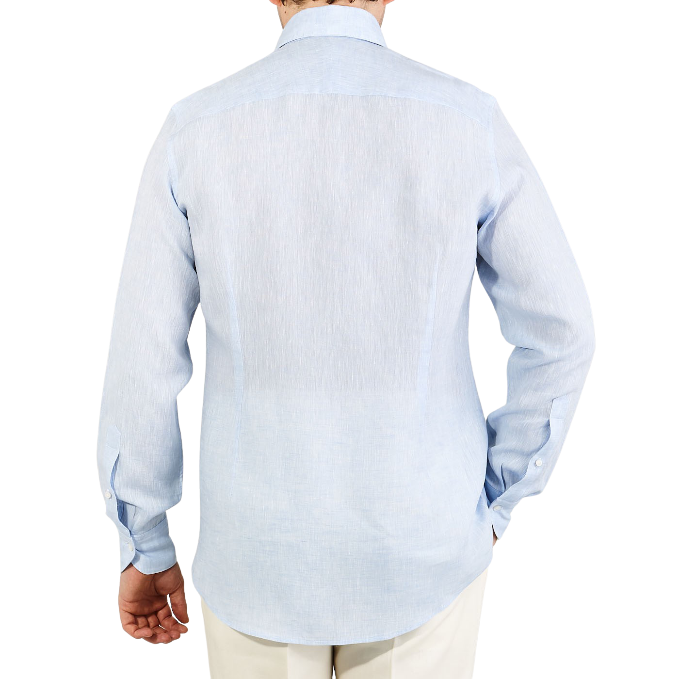 Stenströms - Light Blue Linen Slimline 1899 Shirt | Baltzar