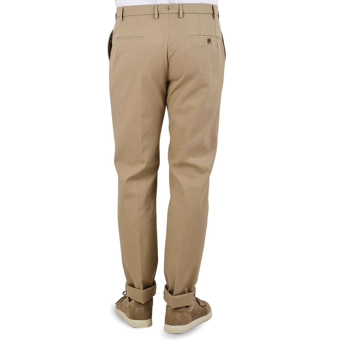 SV3021 Khaki Fustagno Cotton Gabardine Trousers  Sartoria Vestrucci