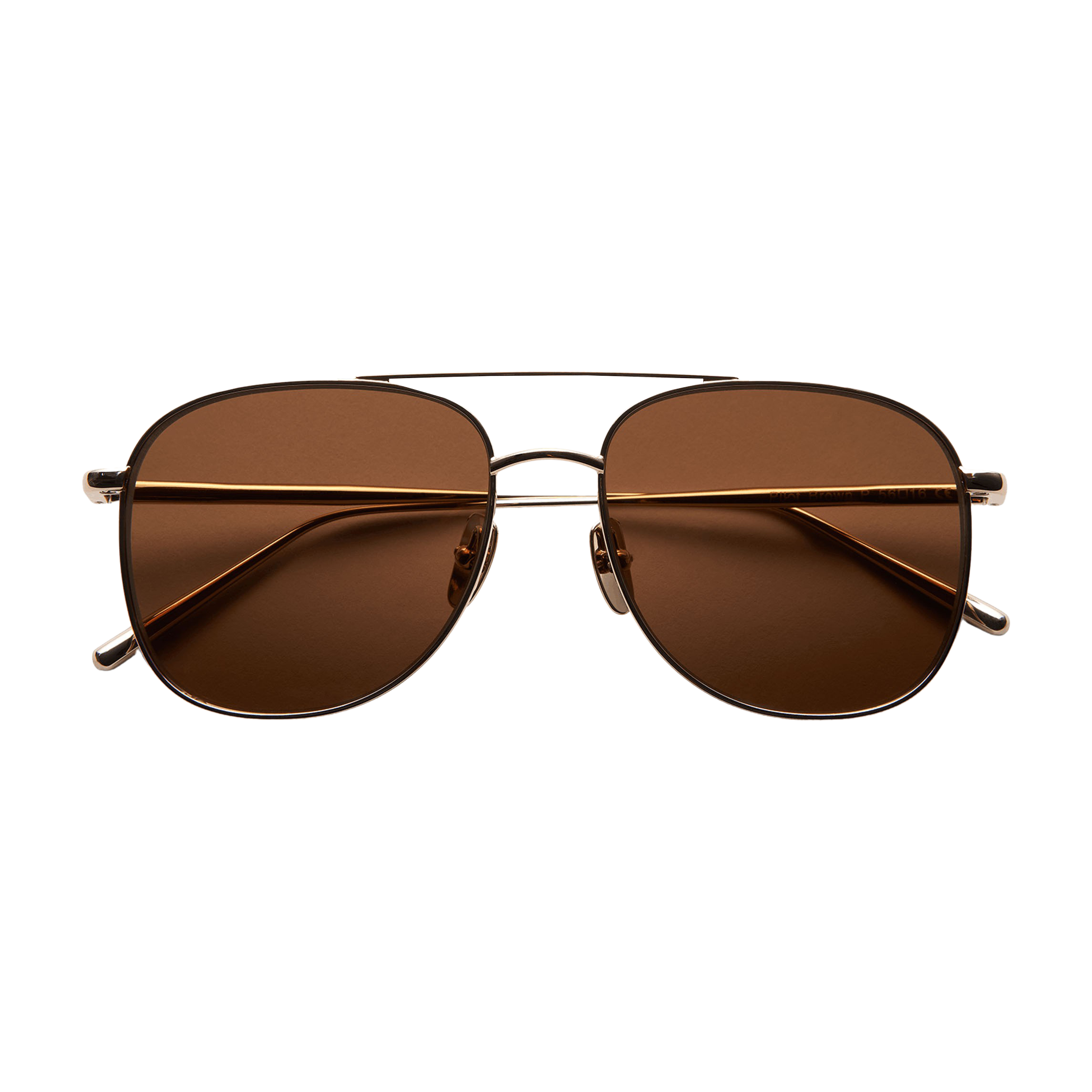 Chimi Eyewear - Steel Pilot Brown Sunglasses 55mm | Baltzar