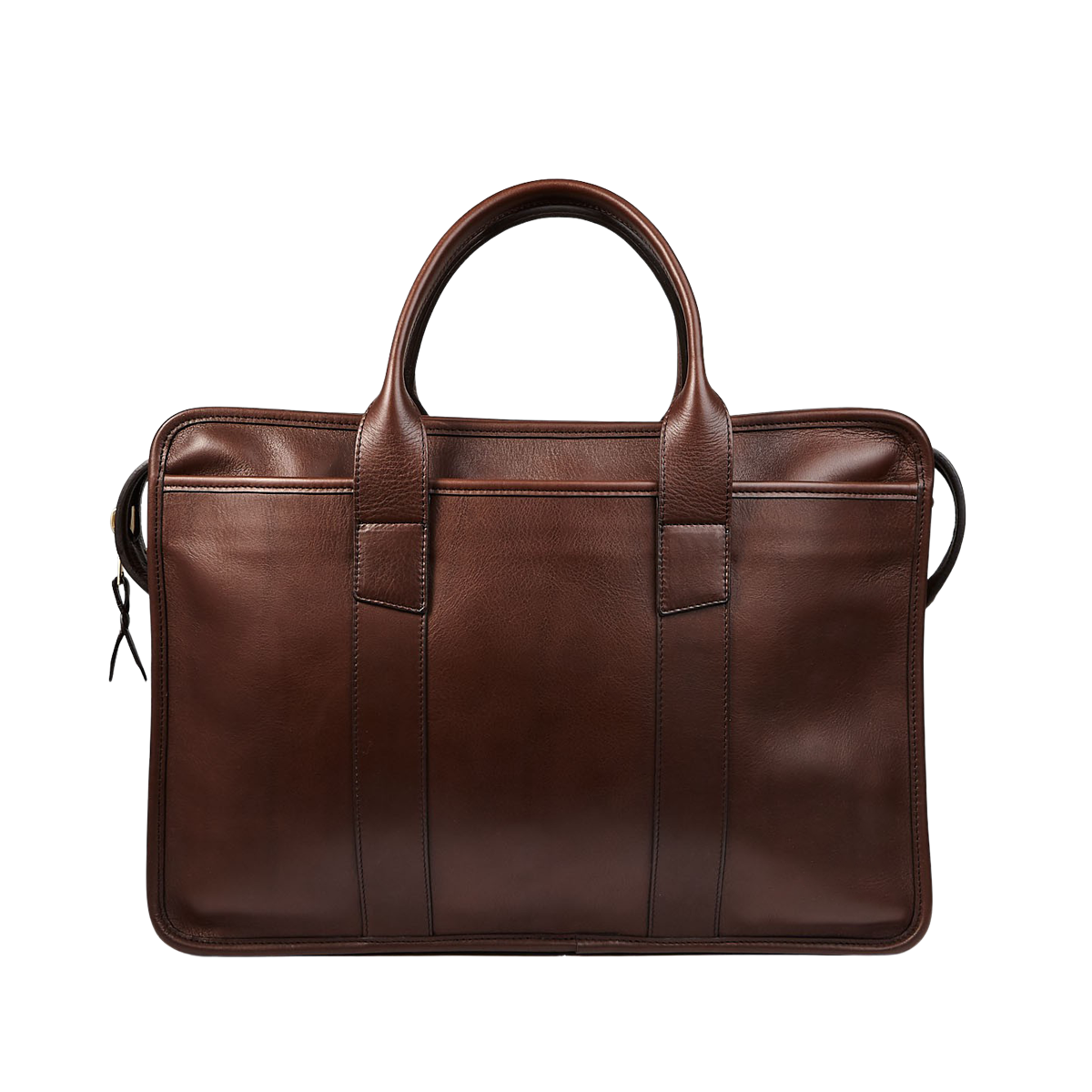 lotuff leather zip top briefcase