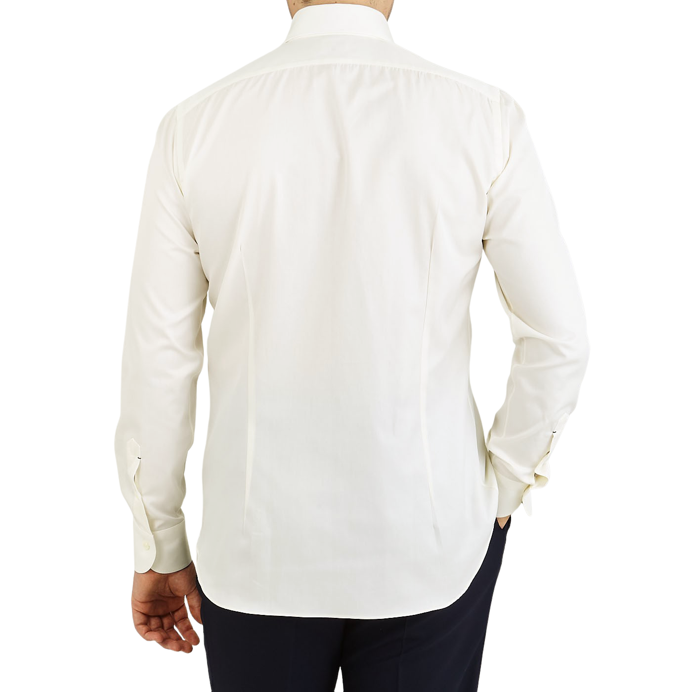 Mazzarelli - Off White Cotton Twill BD Regular Shirt | Baltzar