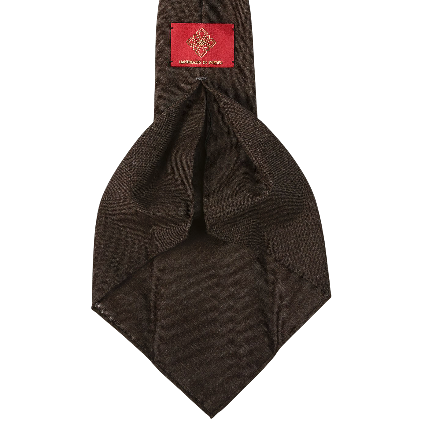 Dreaming of Monday Brown 7Fold High Twist Wool Tie Baltzar