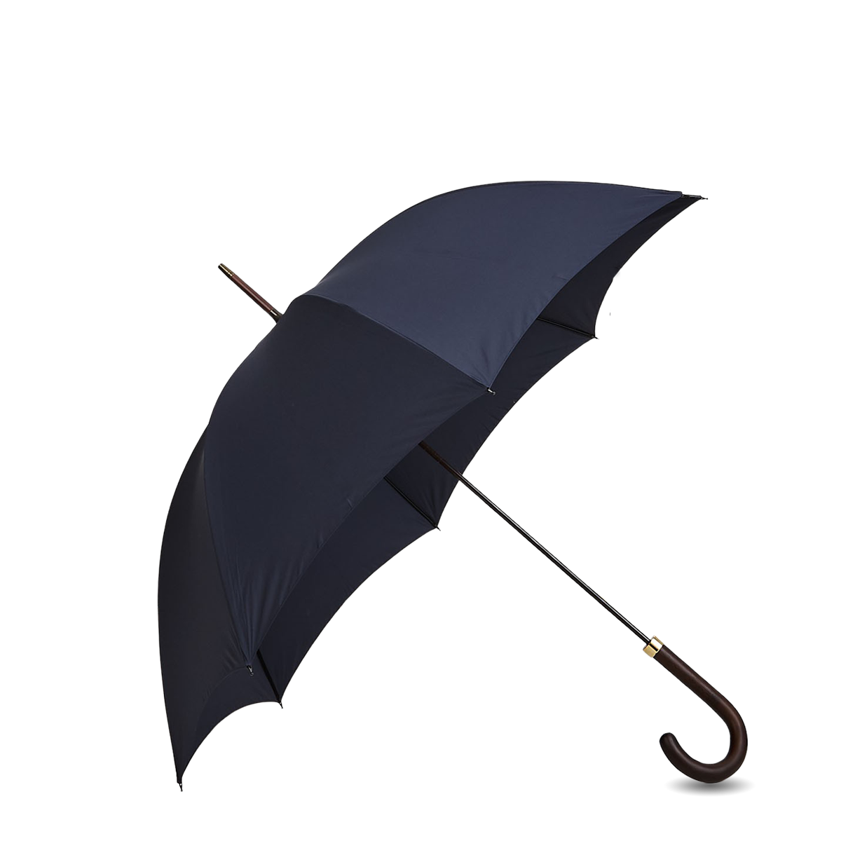 Fox Umbrellas Navy Dark Hardwood Handle Umbrella Baltzar