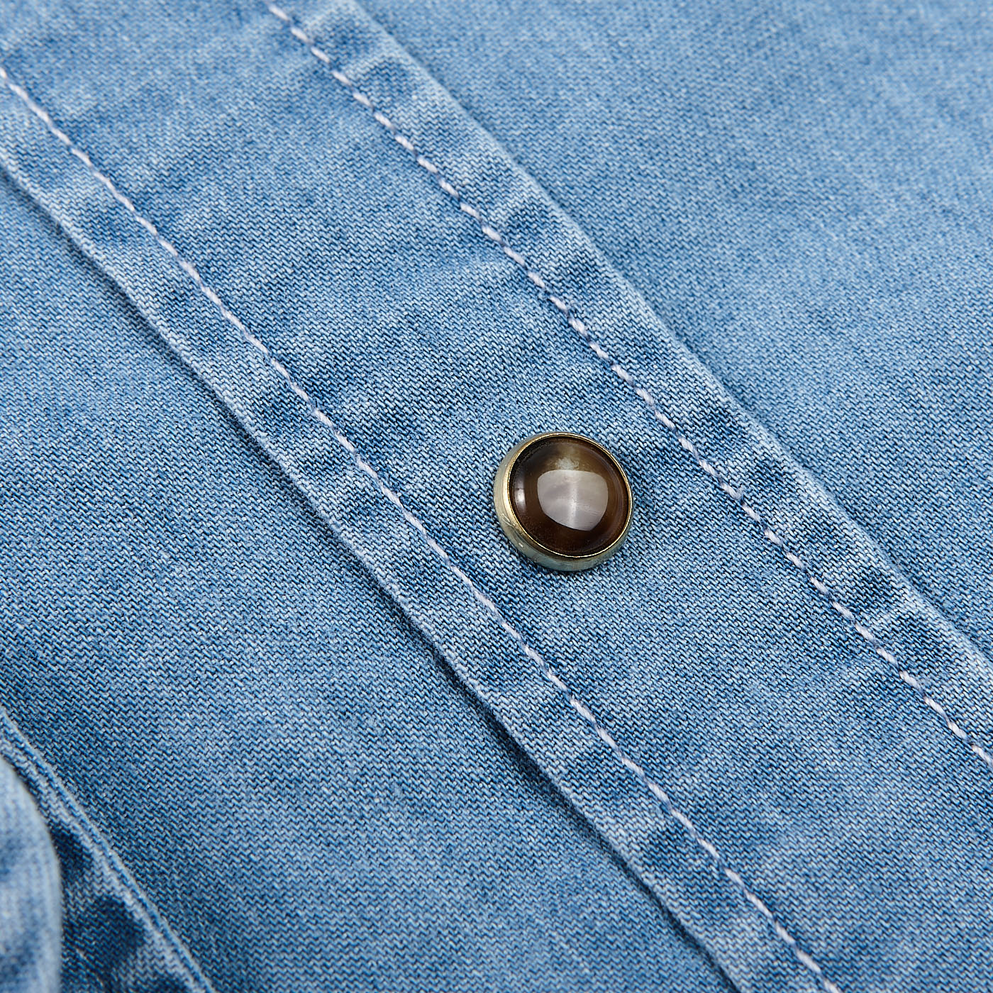 Stenströms - Washed Blue Denim Western 