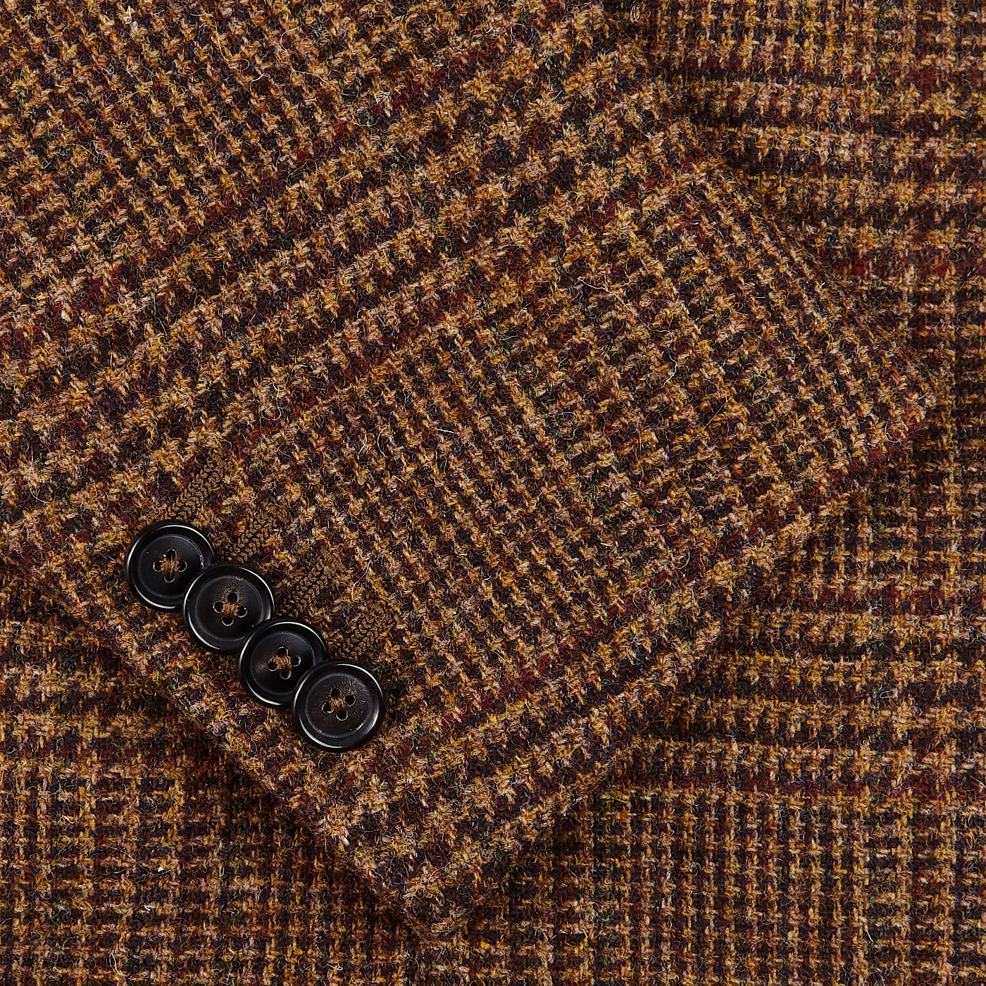 De Petrillo - Brown Glencheck Wool Tweed Posillipo Blazer | Baltzar