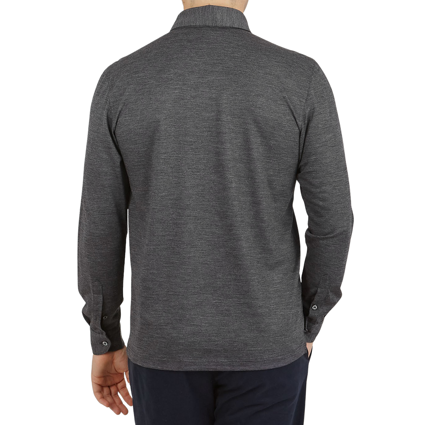 Gran Sasso - Grey Melange Fine Merino Wool Shirt | Baltzar