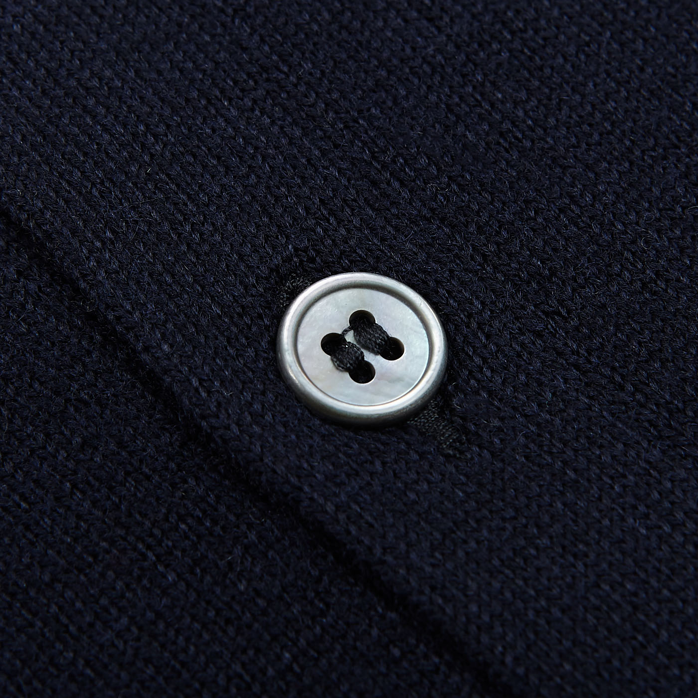 Gran Sasso - Navy Extra Fine Merino Wool Button Cardigan | Baltzar