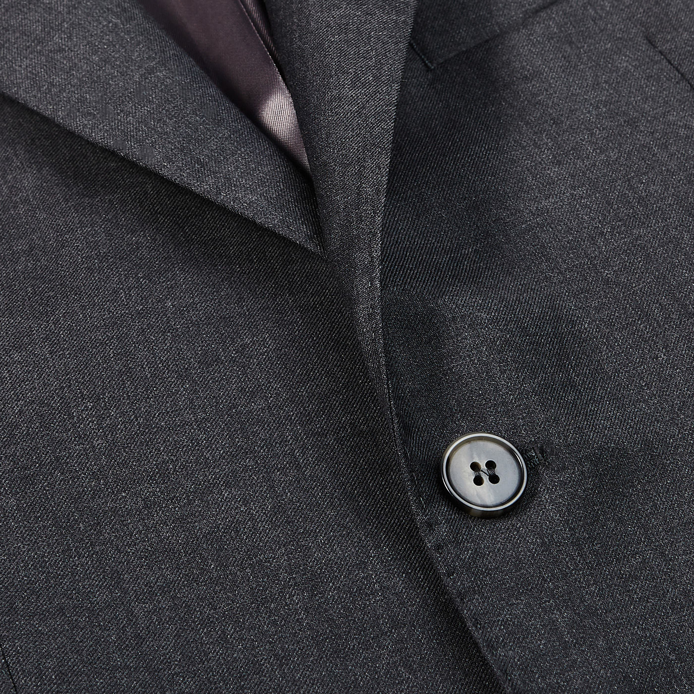 Studio 73 - Grey Super 130s Wool Peak Lapel Suit Blazer | Baltzar