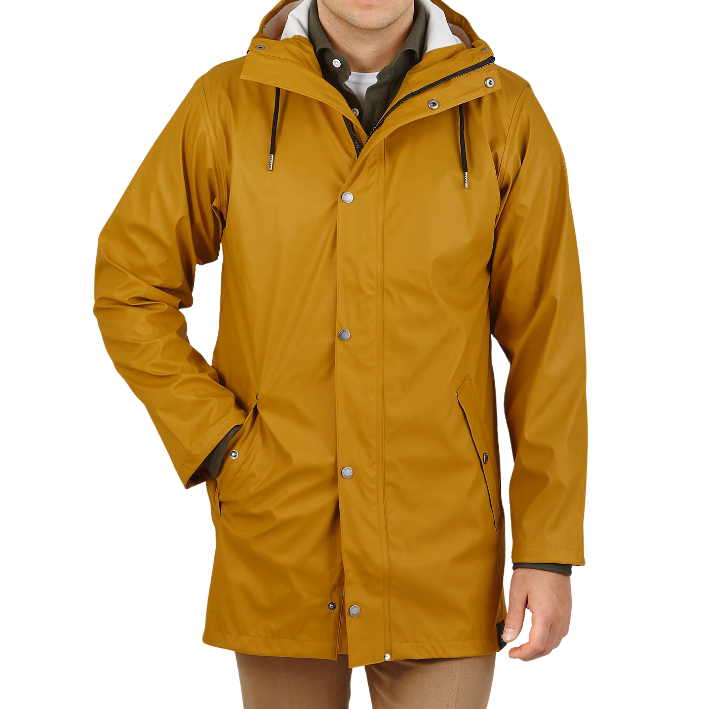 Trench & Rain Yellow Rain Coat Raincoat Durable PVC Rain Cape for Men ...