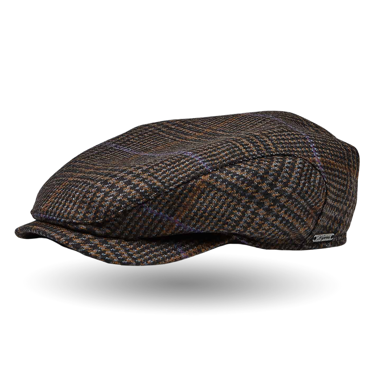 Black Wool Flannel Ivy Contemporary Cap 