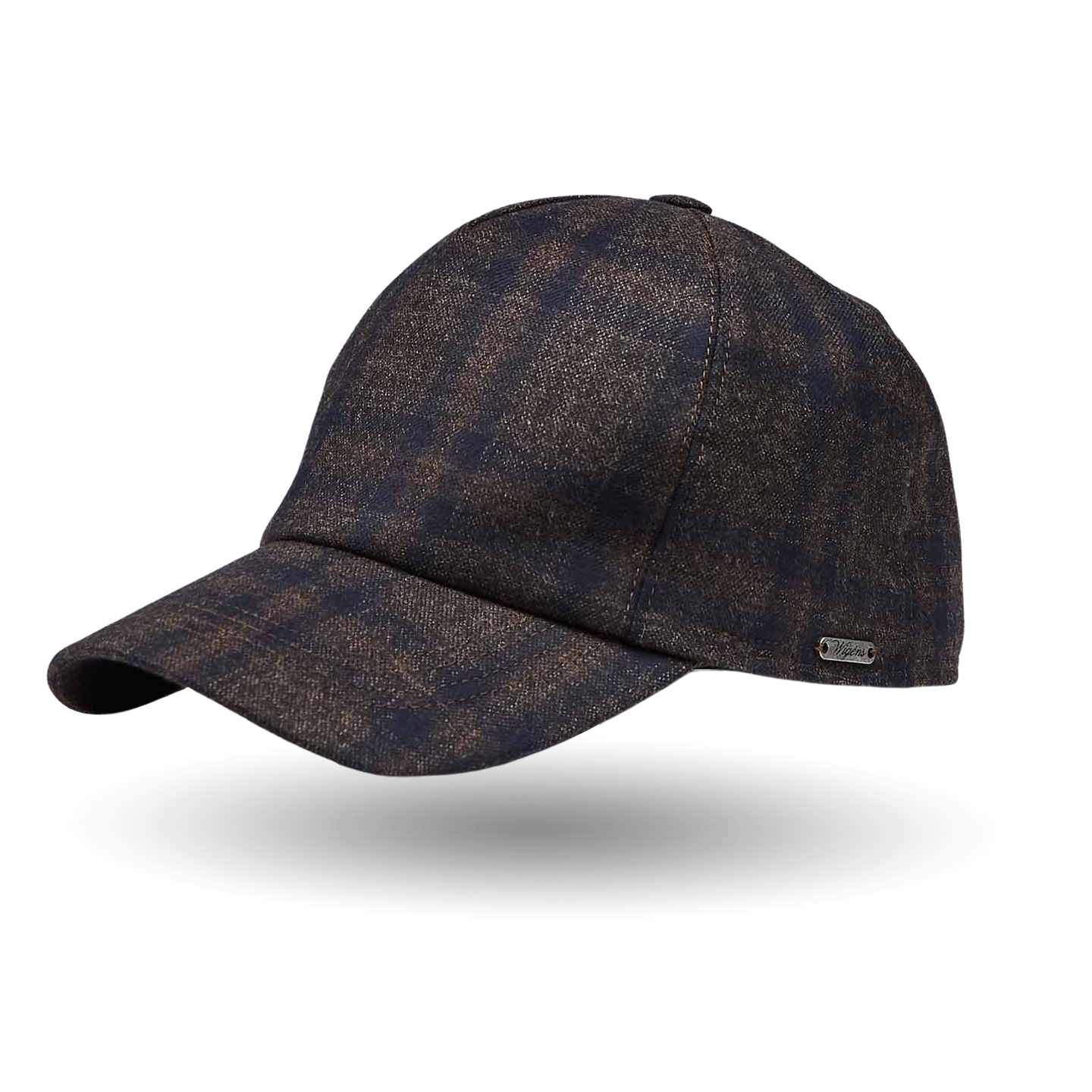Brown Checked Loro Piana Wool Baseball 
