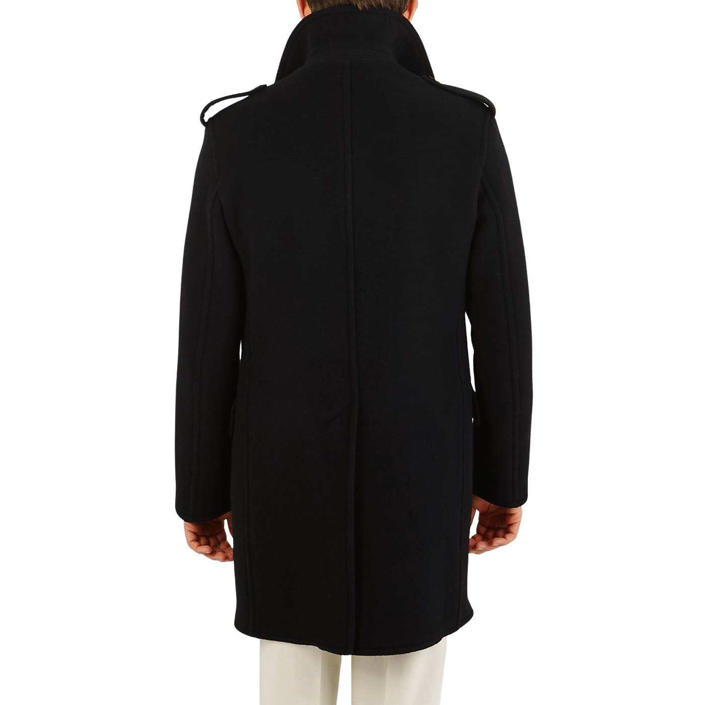Gloverall - Black Wool Churchill Anniversary Coat | Baltzar