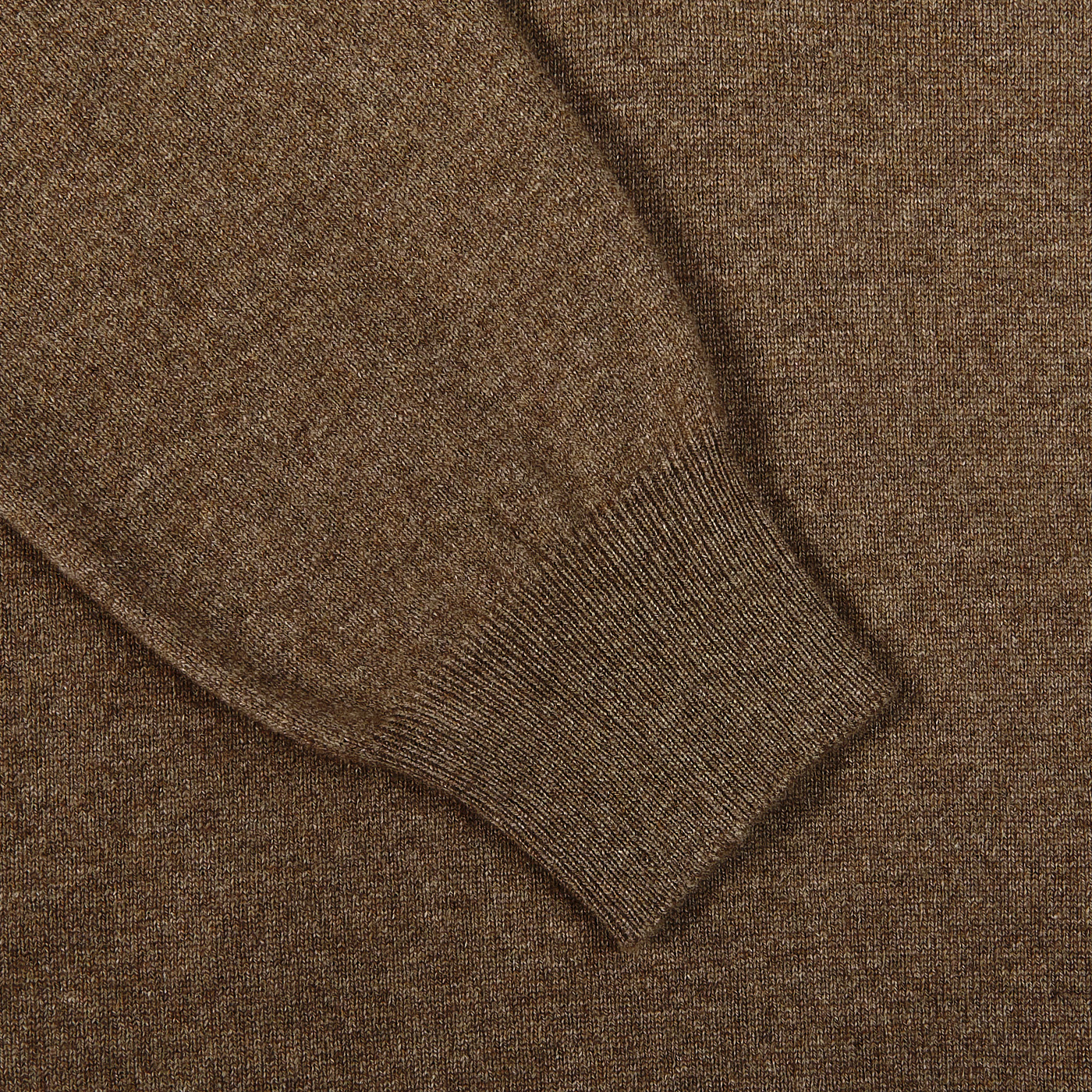 Gran Sasso - Light Brown Cashmere 1/4 Zip Sweater | Baltzar