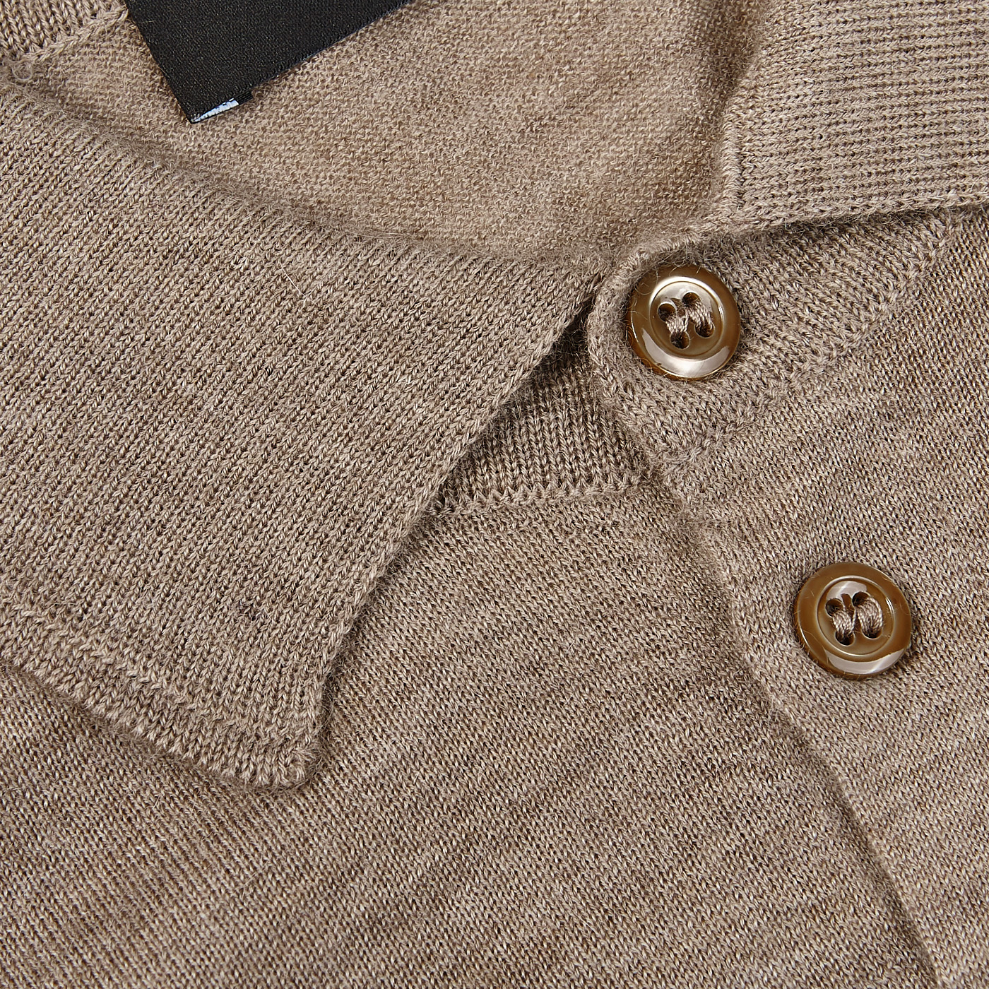 Gran Sasso - Light Brown Pure Cashmere Polo Shirt | Baltzar