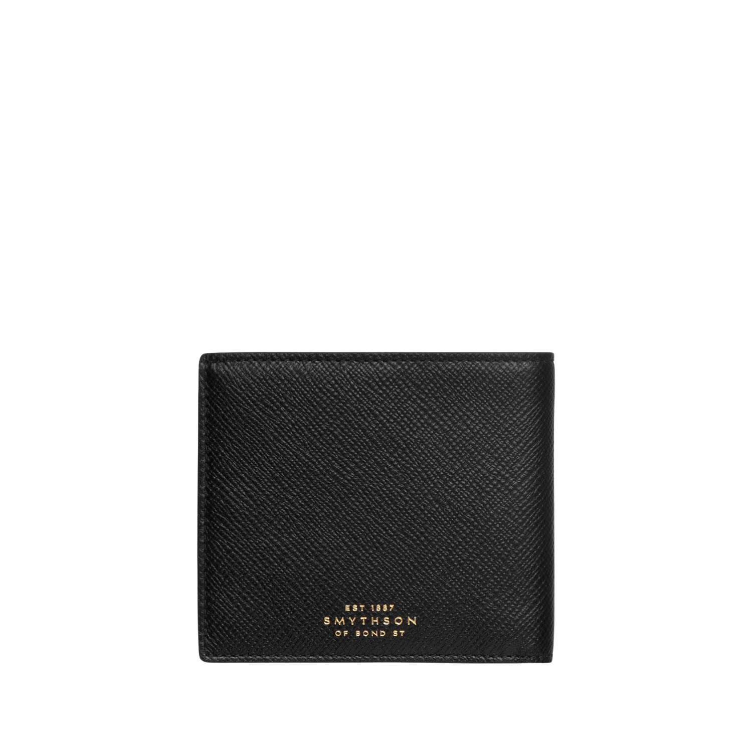 Smythson - Black Panama Leather Six Card Wallet | Baltzar