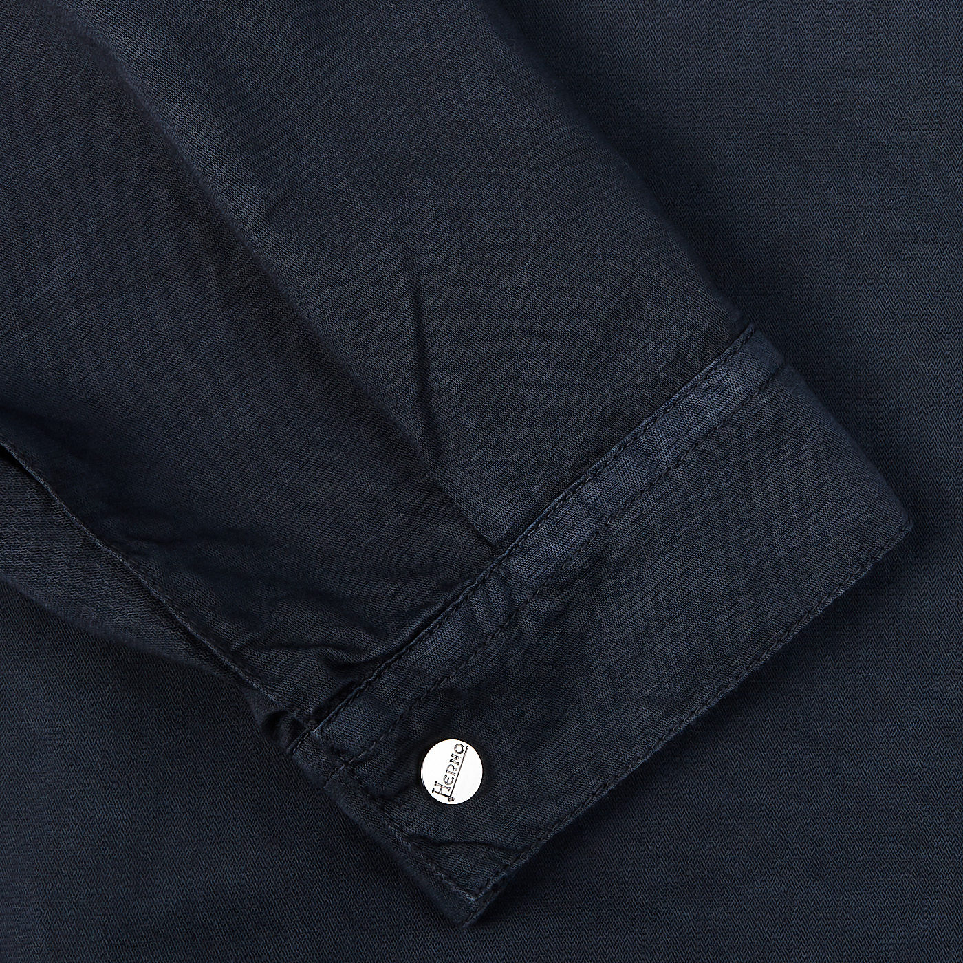 Herno - Navy Cotton Linen Shirt Jacket 
