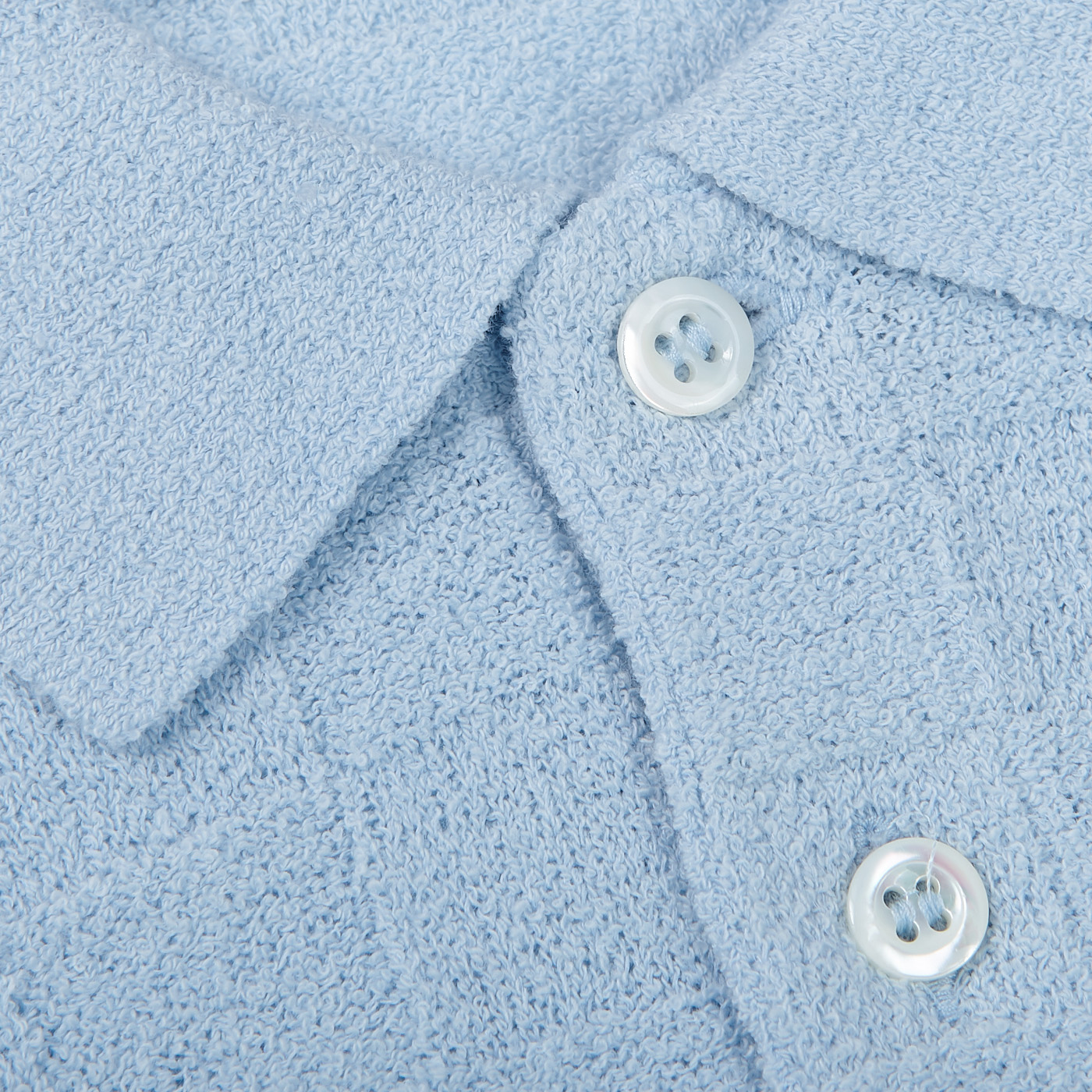 scallop polo shirts blue