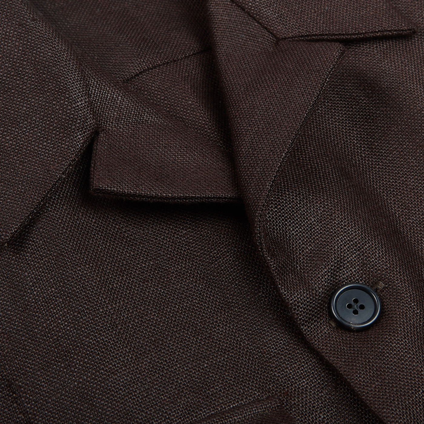 100Hands - Dark Brown Irish Linen Safari Jacket | Baltzar