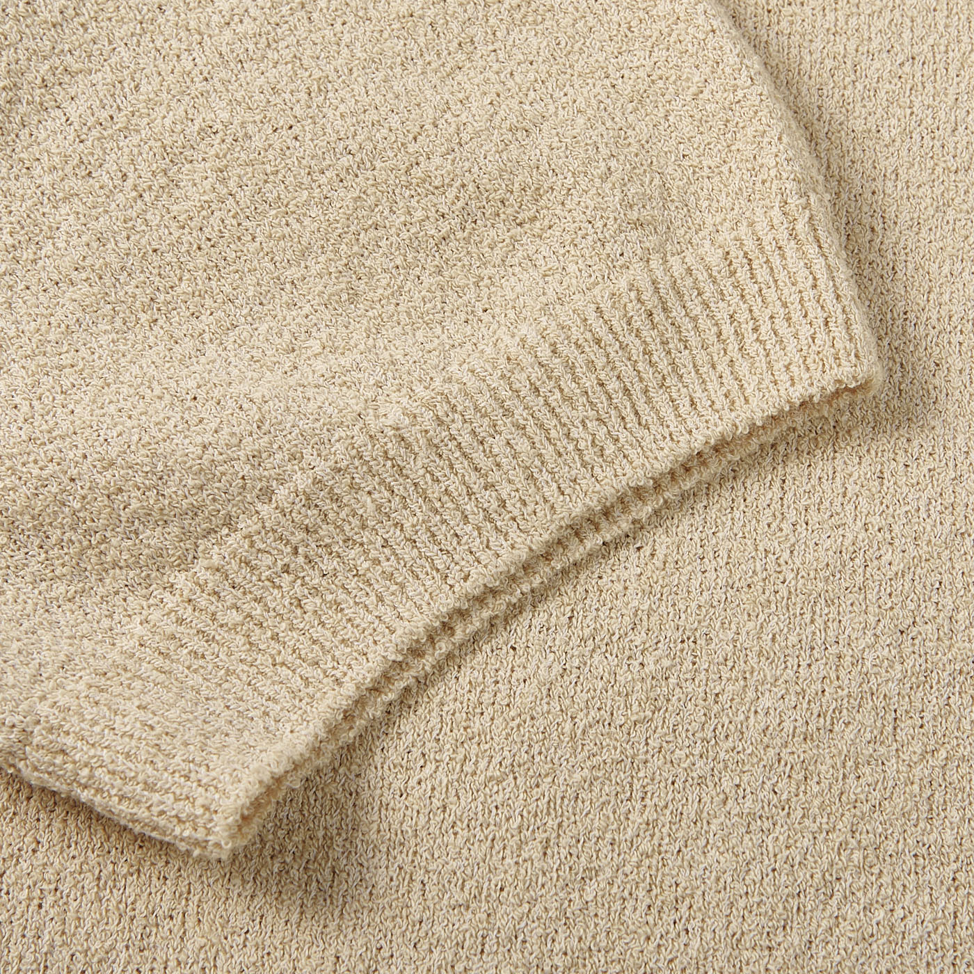 Gran Sasso - Beige Knitted Cotton Sponge T-shirt | Baltzar