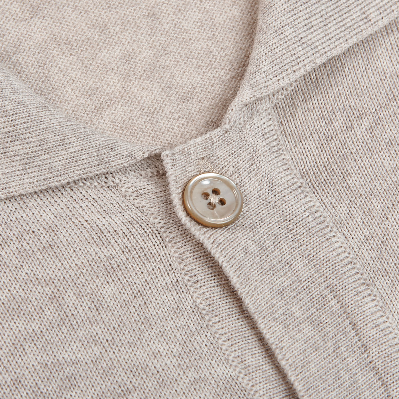 Stenströms - Light Beige Merino Wool Button Cardigan | Baltzar