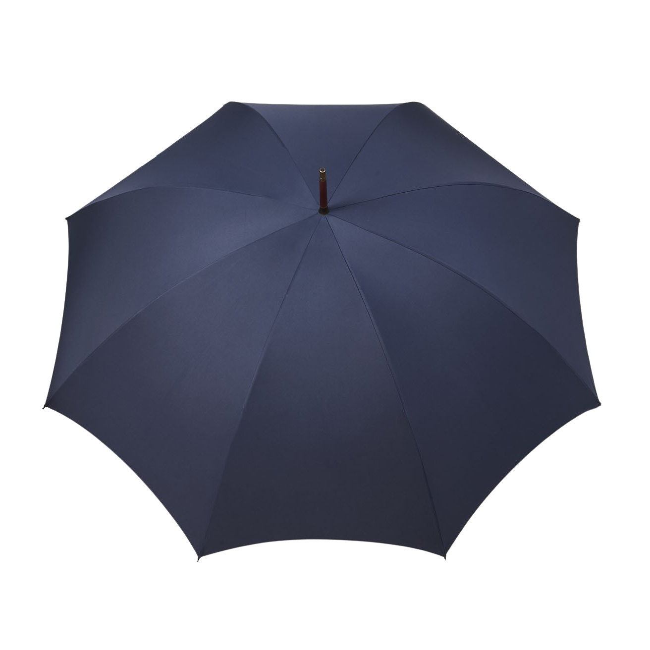 Fox Umbrellas Navy Polished Maple Handle Umbrella Baltzar