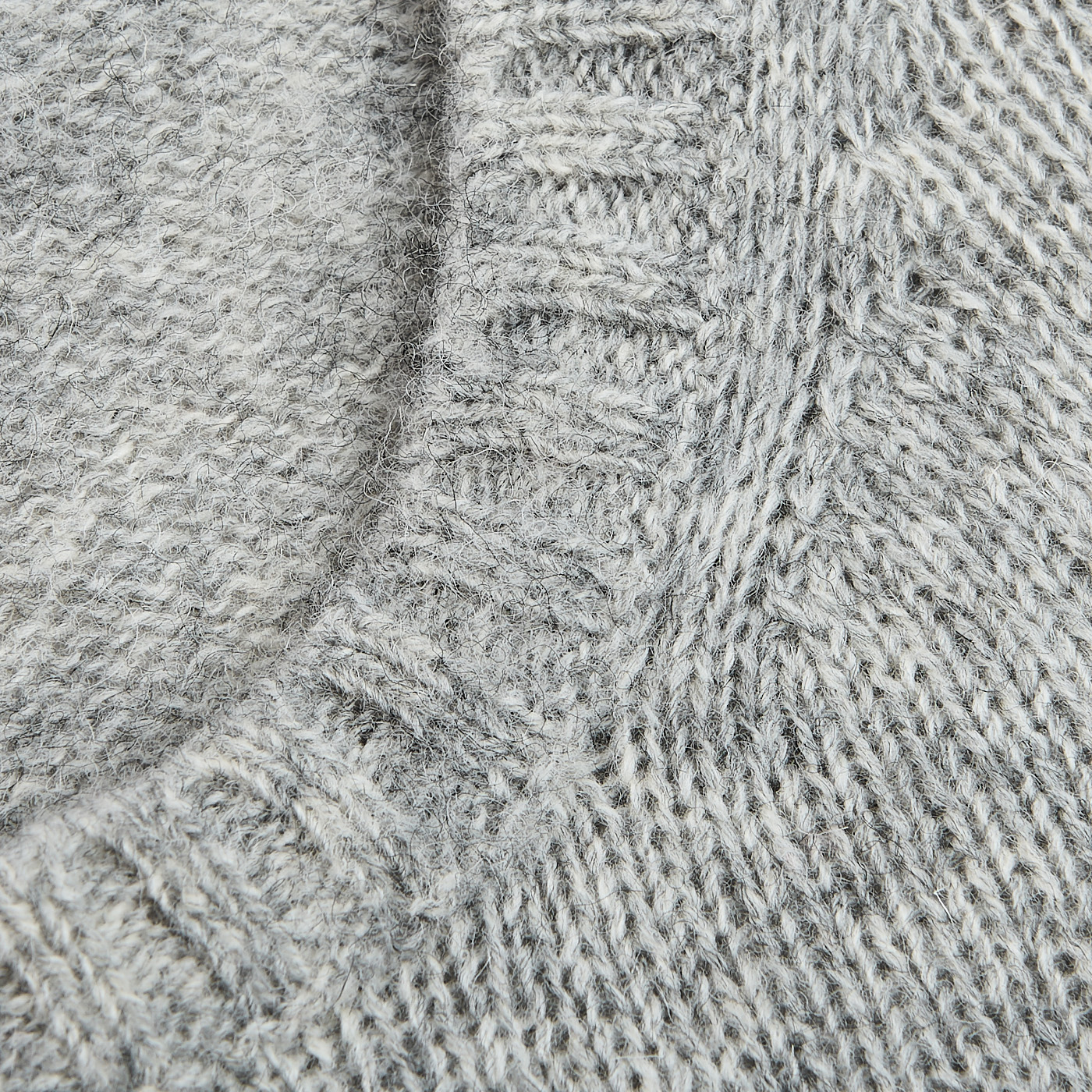 Boglioli - Light Grey Shetland Wool Crewneck Sweater | Baltzar