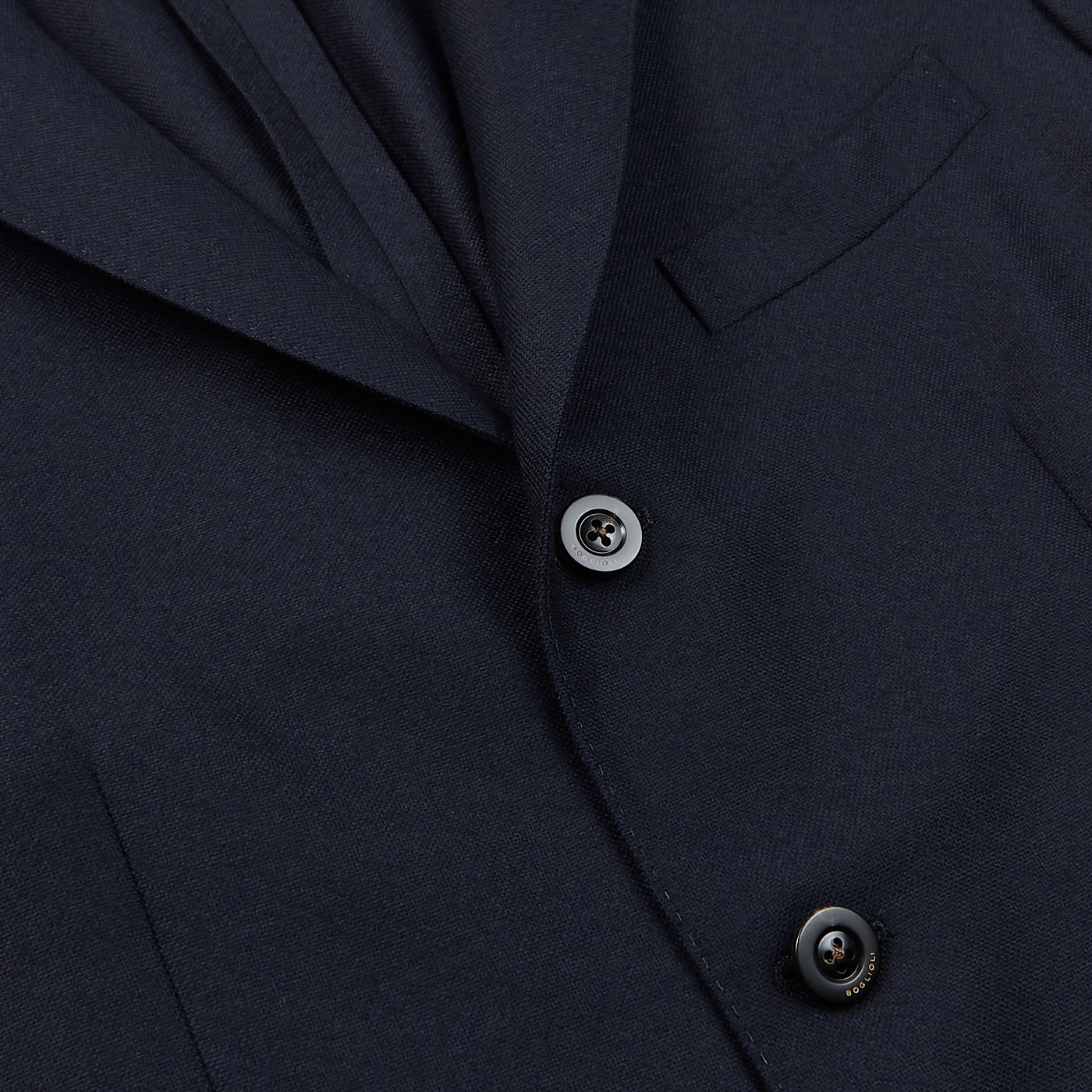 Boglioli - Navy Blue Virgin Wool K Jacket | Baltzar