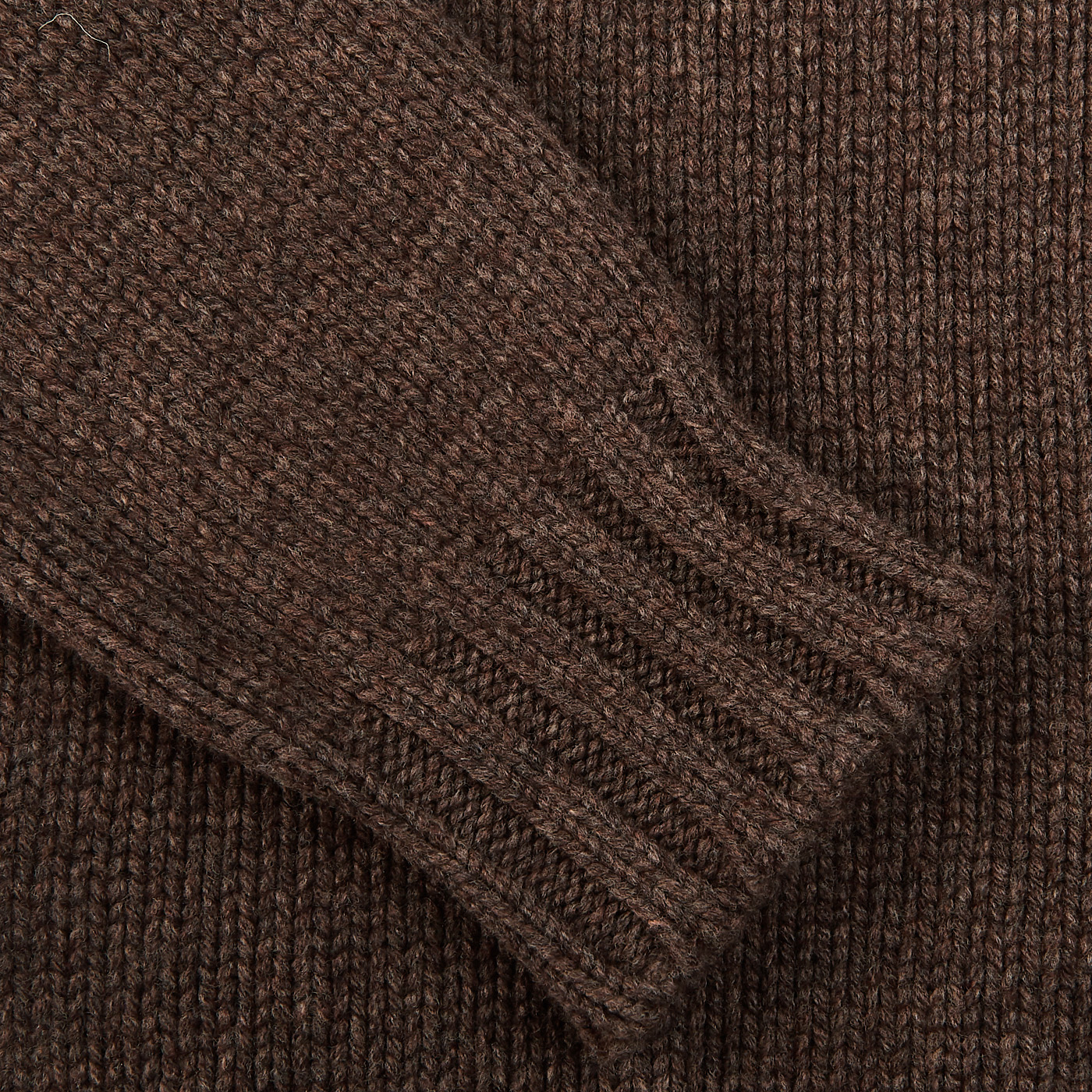 Gran Sasso - Brown Wool Alpaca Shawl Collar Cardigan | Baltzar