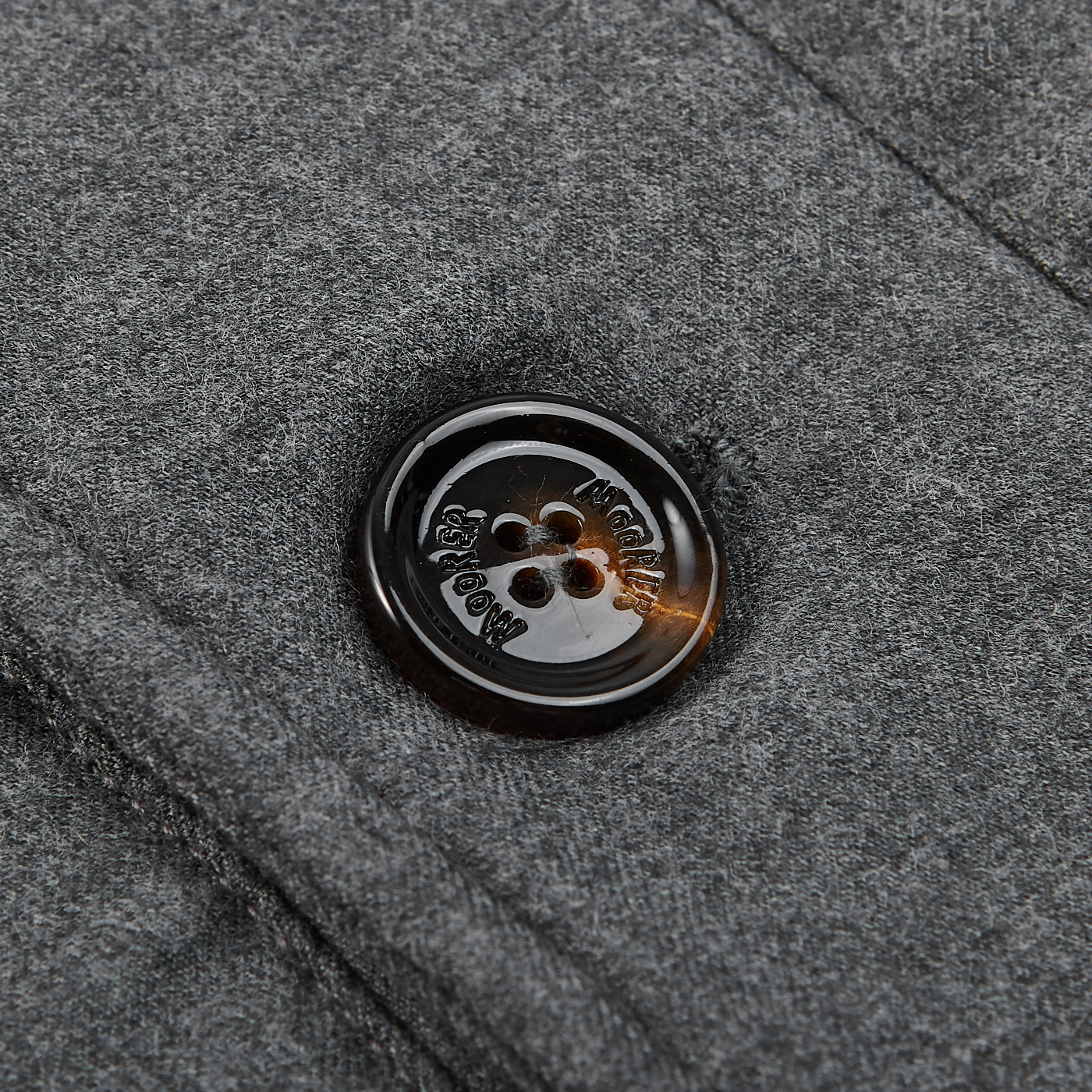 Moorer - Grey Melange Wool Cashmere Down Padded Coat | Baltzar