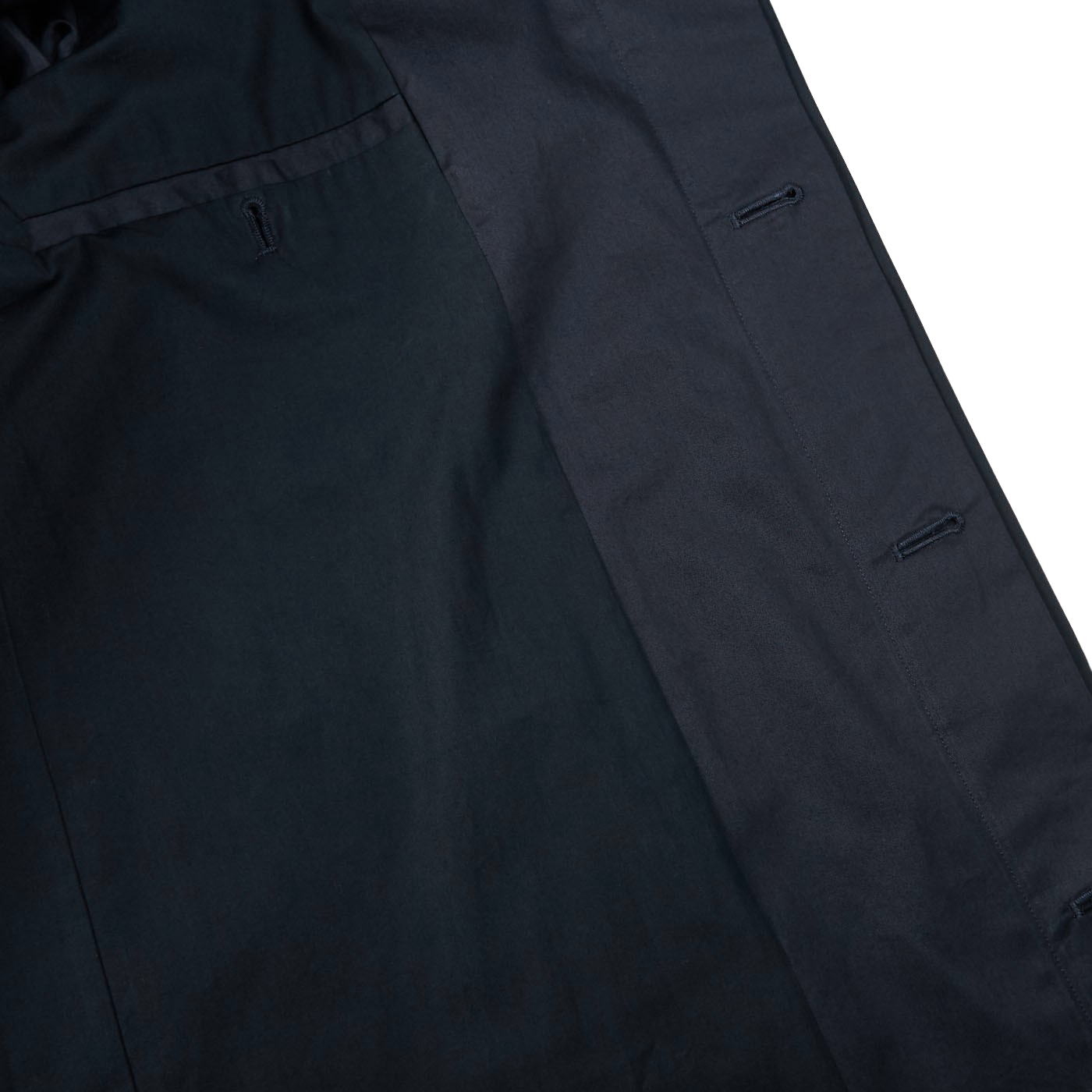 Sunspel Navy Blue Cotton Mac Car Coat Baltzar