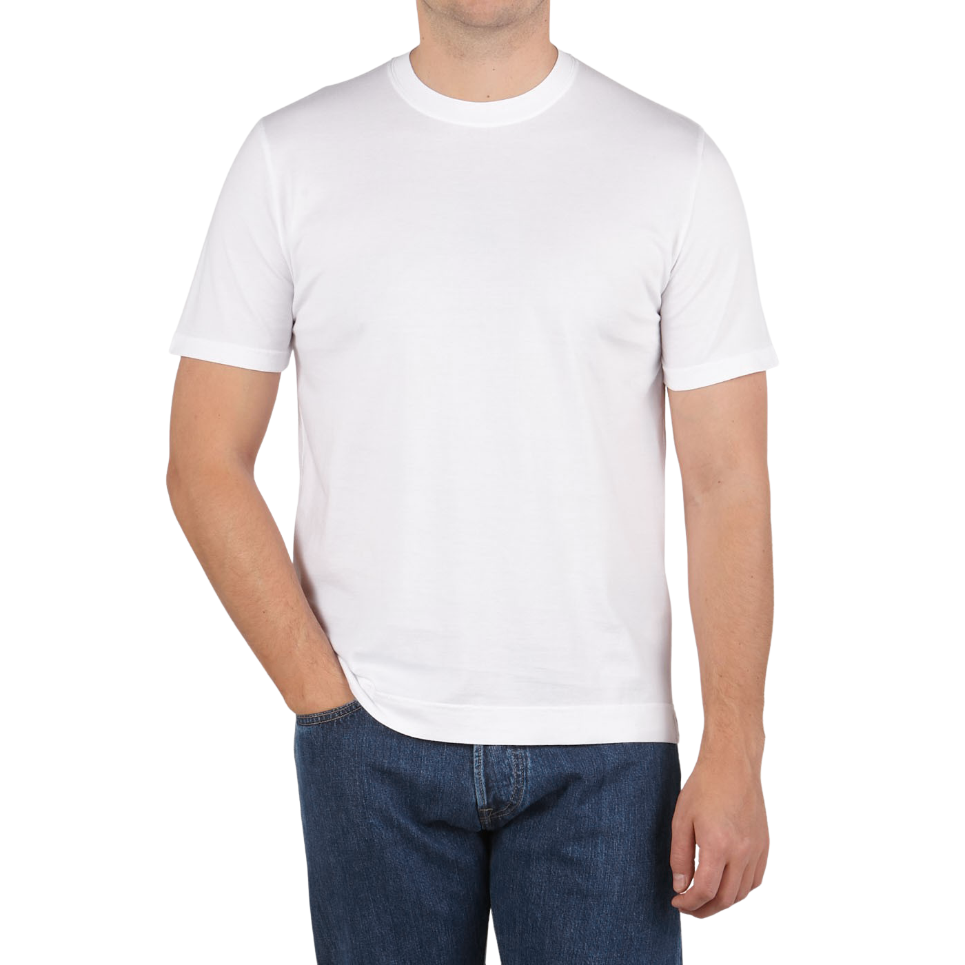 Fedeli - Washed White Organic Cotton Jersey T-Shirt | Baltzar
