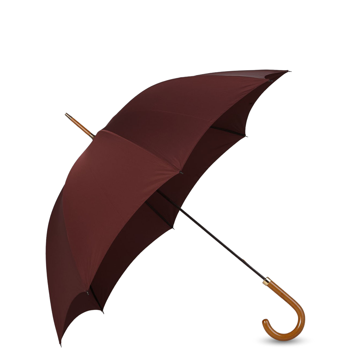 Fox Umbrellas Bordeaux Polished Maple Handle Umbrella Baltzar