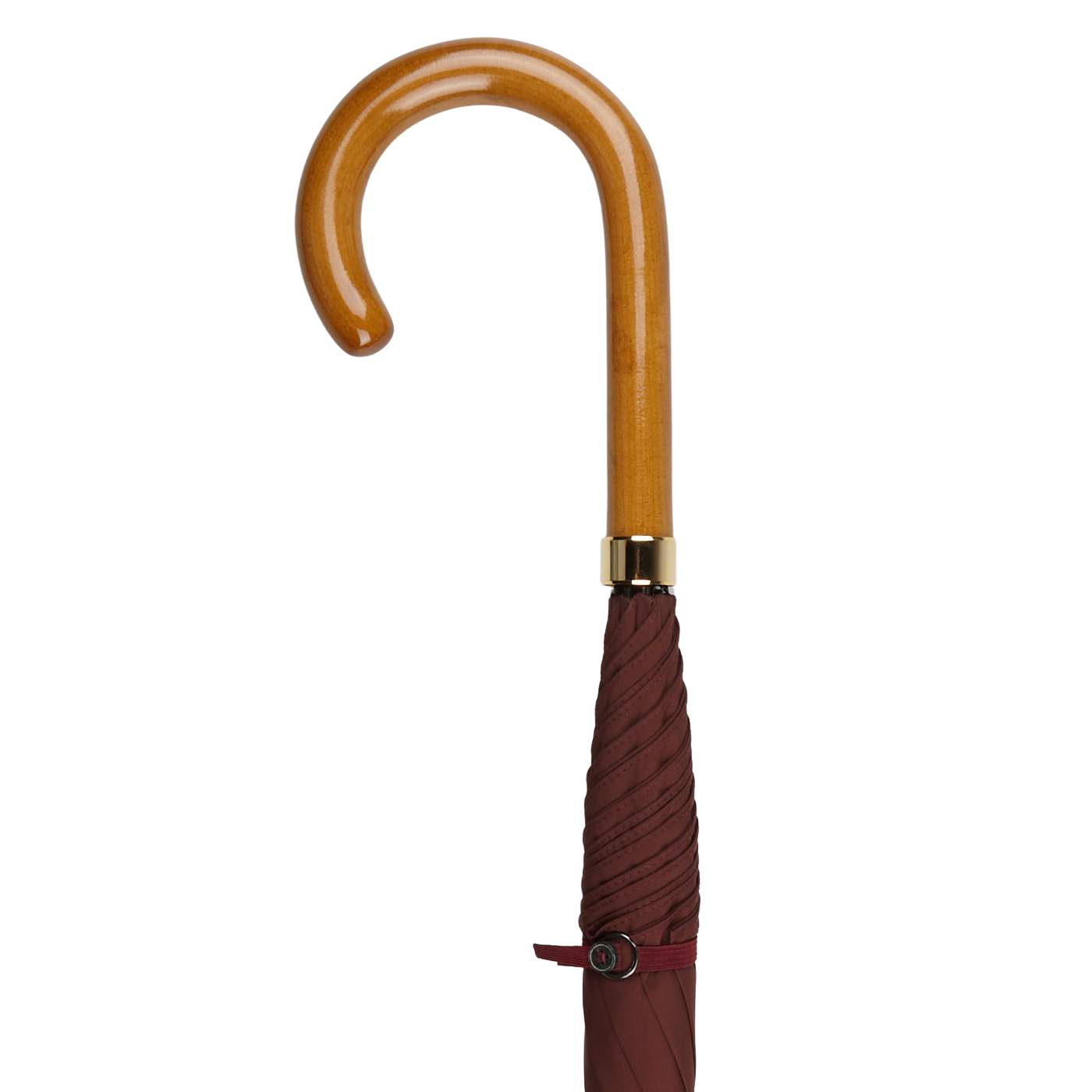 Fox Umbrellas Bordeaux Polished Maple Handle Umbrella Baltzar