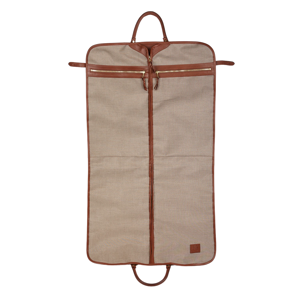 Frank Clegg Green Canvas Chestnut Leather Garment Bag Baltzar