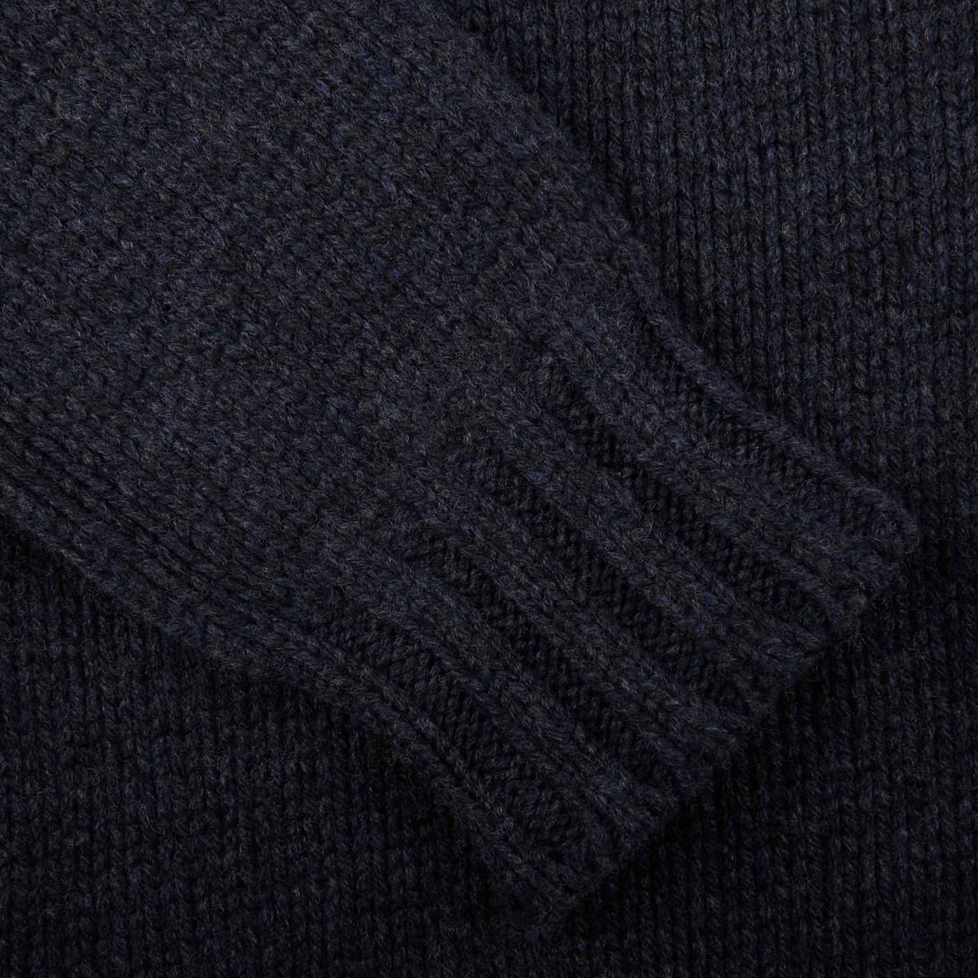 Gran Sasso - Blue Wool Alpaca Shawl Collar Cardigan | Baltzar