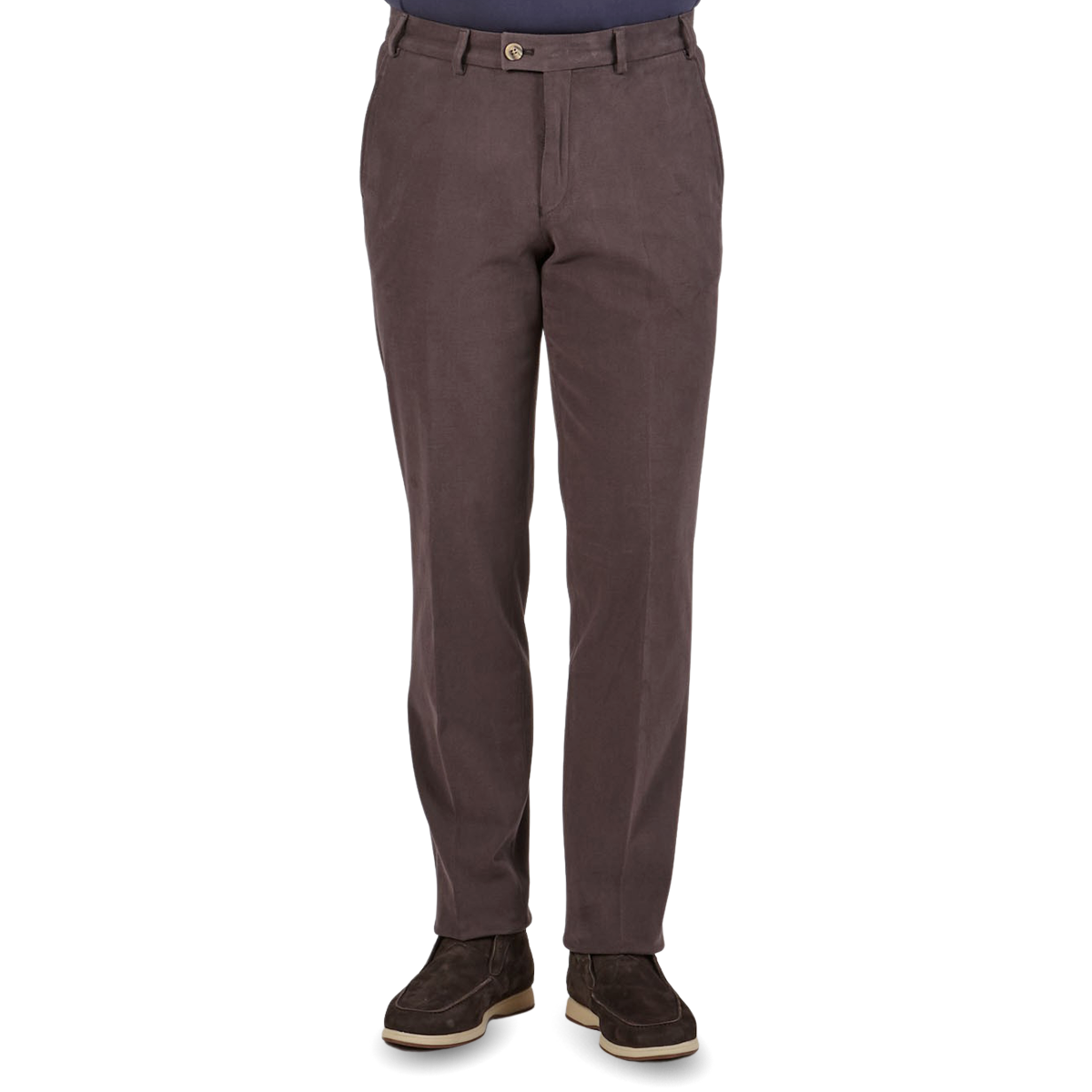 Hiltl Dark Brown Cotton Stretch Regular Fit Chinos Baltzar