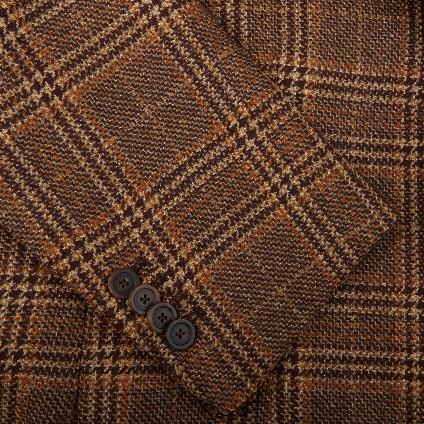 Tagliatore - Rust Brown Wool Cashmere Tweed Blazer | Baltzar