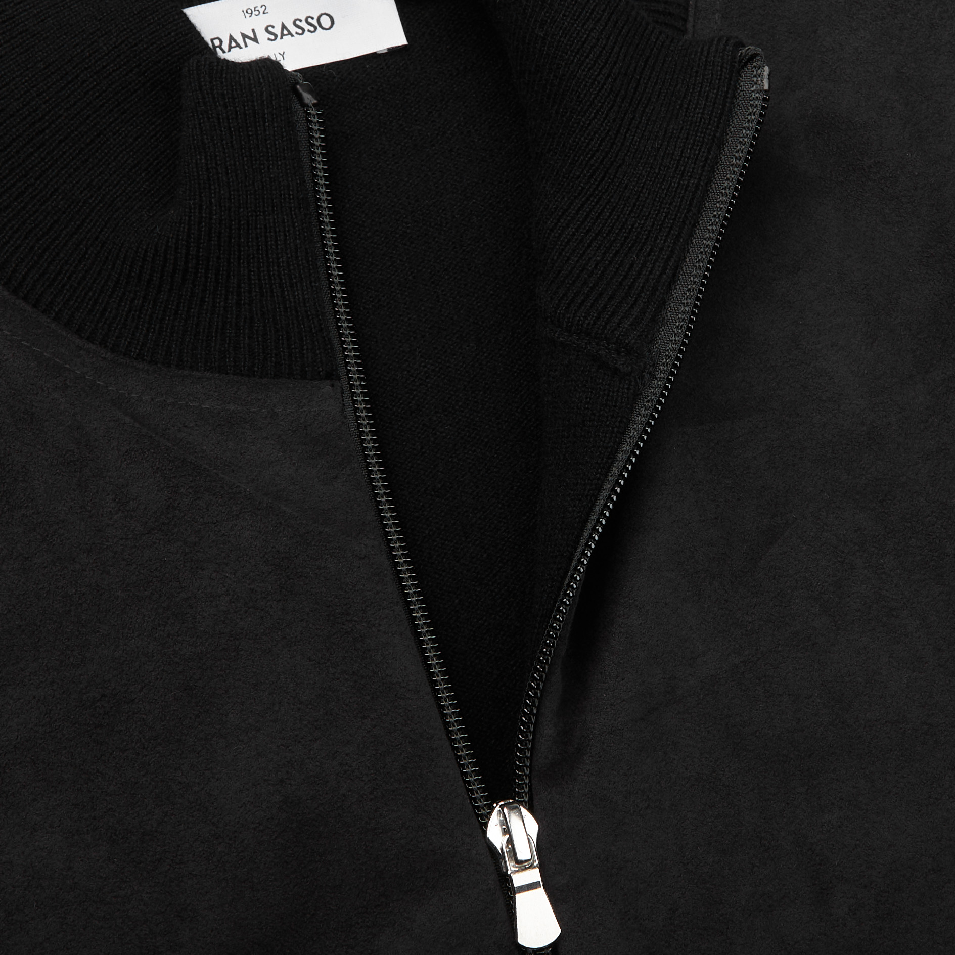 Gran Sasso - Black Wool Cashmere Alcantara Jacket | Baltzar