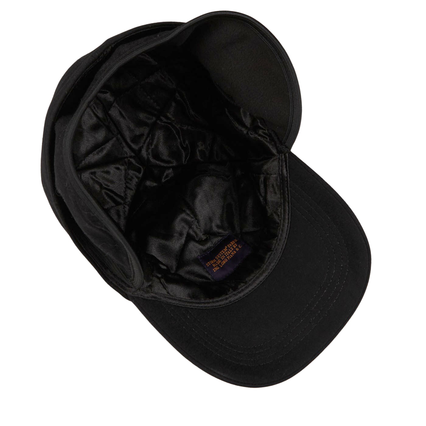 Wigéns - Black Loro Piana Wool Flannel Baseball Cap | Baltzar