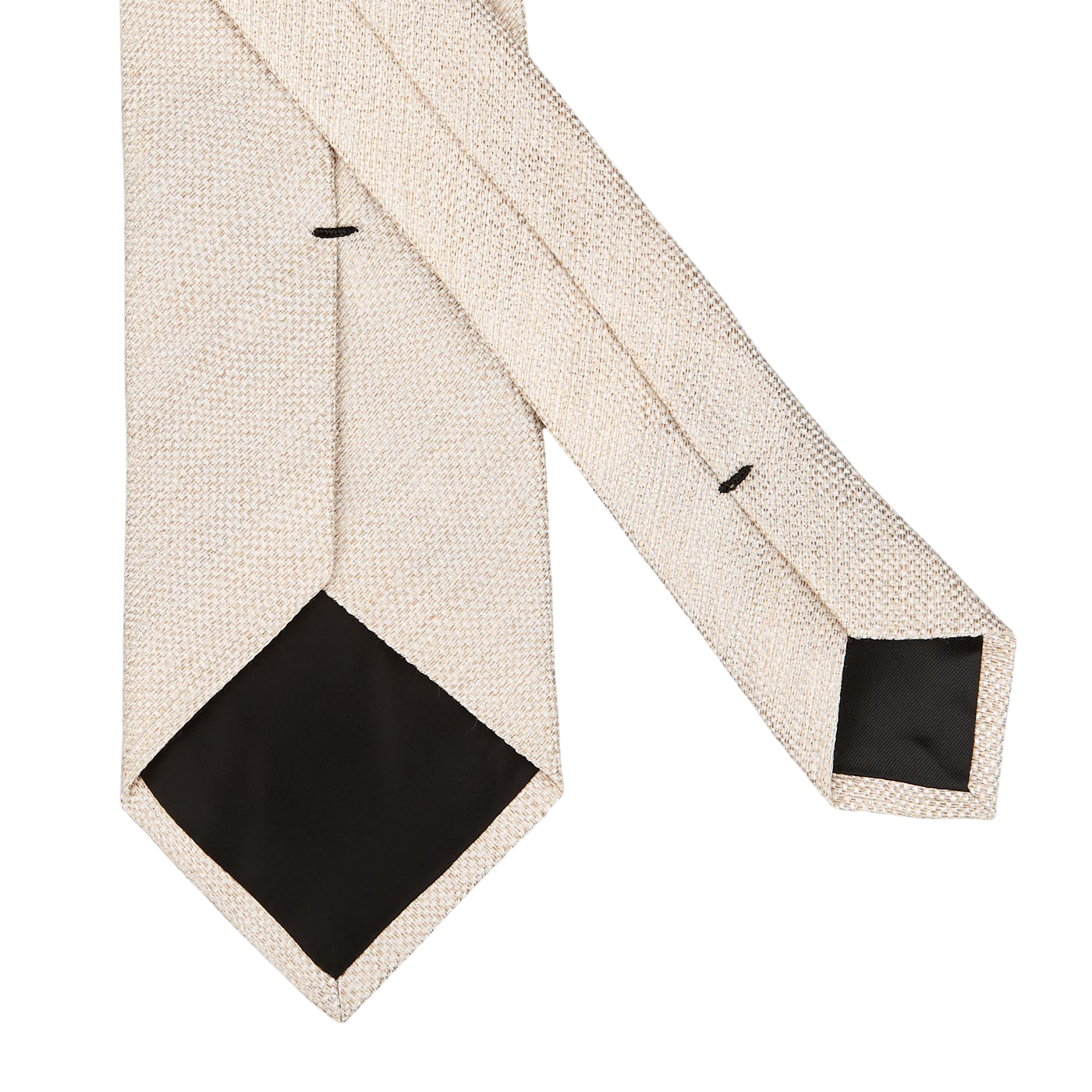 Amanda Christensen Beige Melange Woven Linen Tie Baltzar